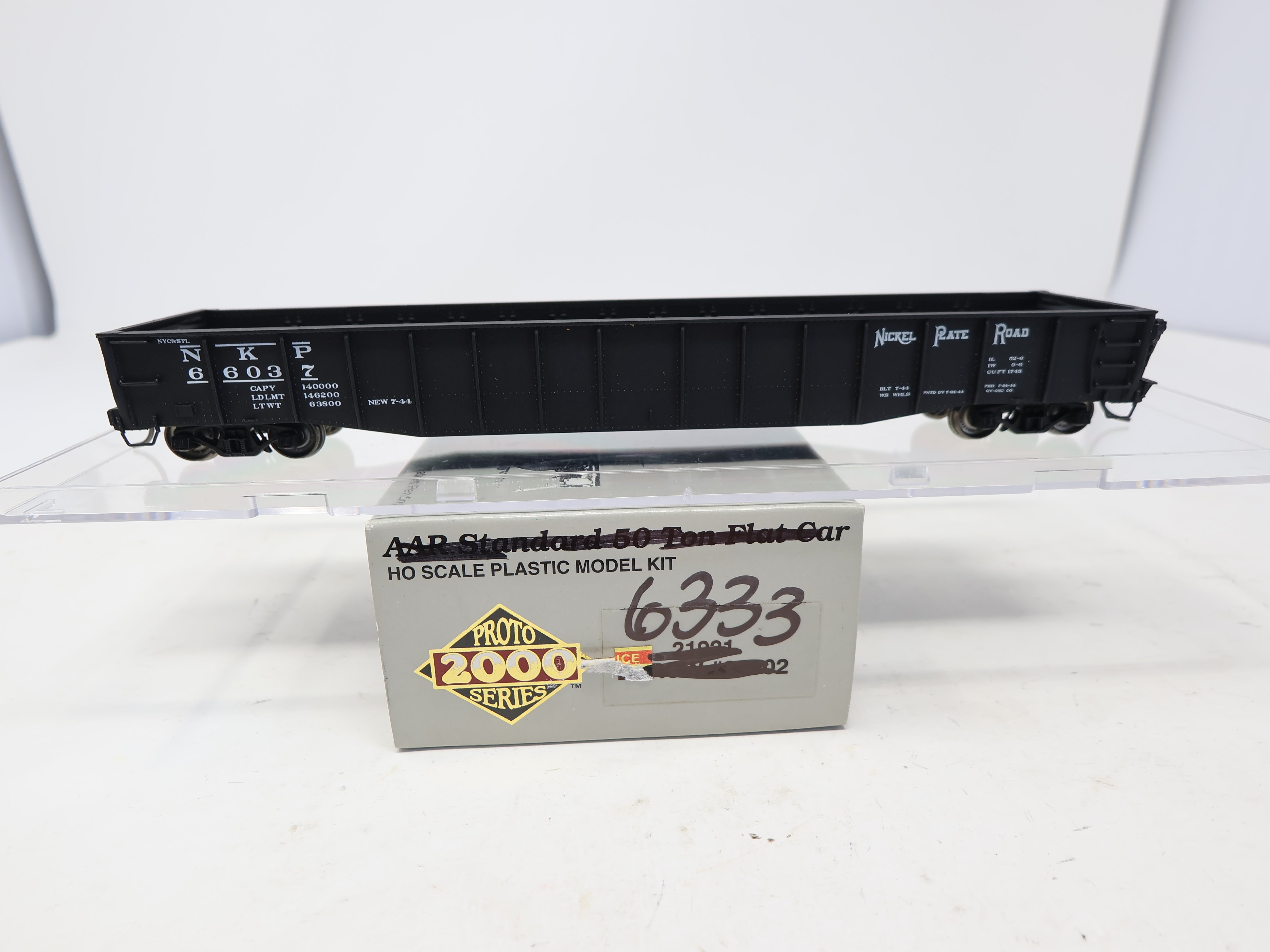 USED Life-Like HO Scale, 52' Drop End Mill Gondola, Nickel Plate Road NKP #66037
