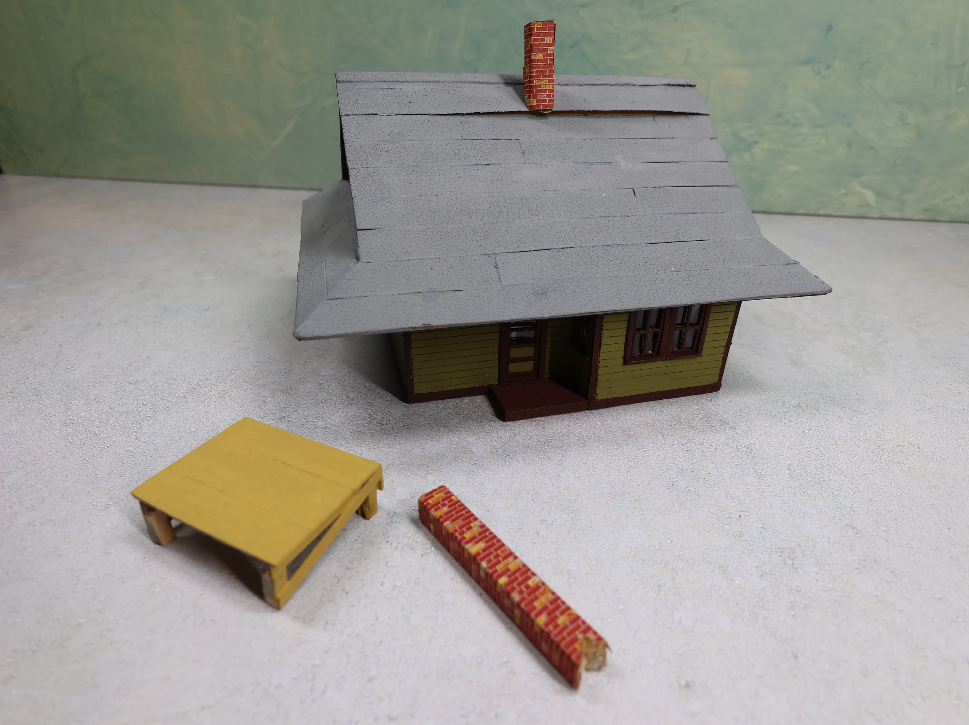 USED HO Scale Scratch Built Railway Express Agency Station House