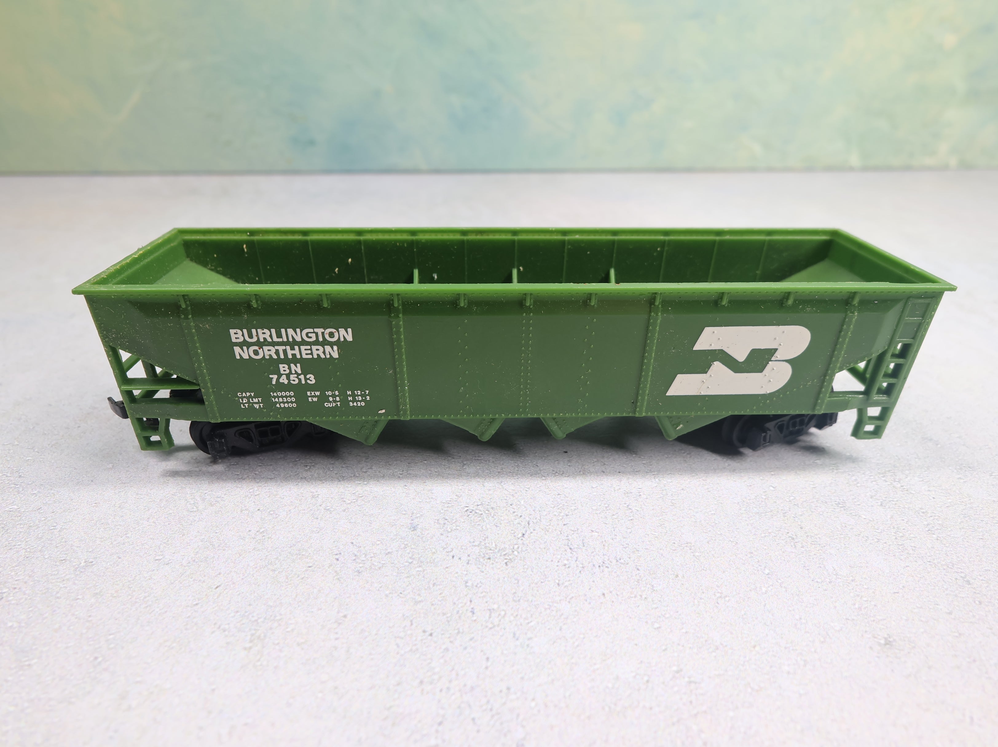 USED Bachmann HO Scale Quad Hopper Burlington Northern BN #74513