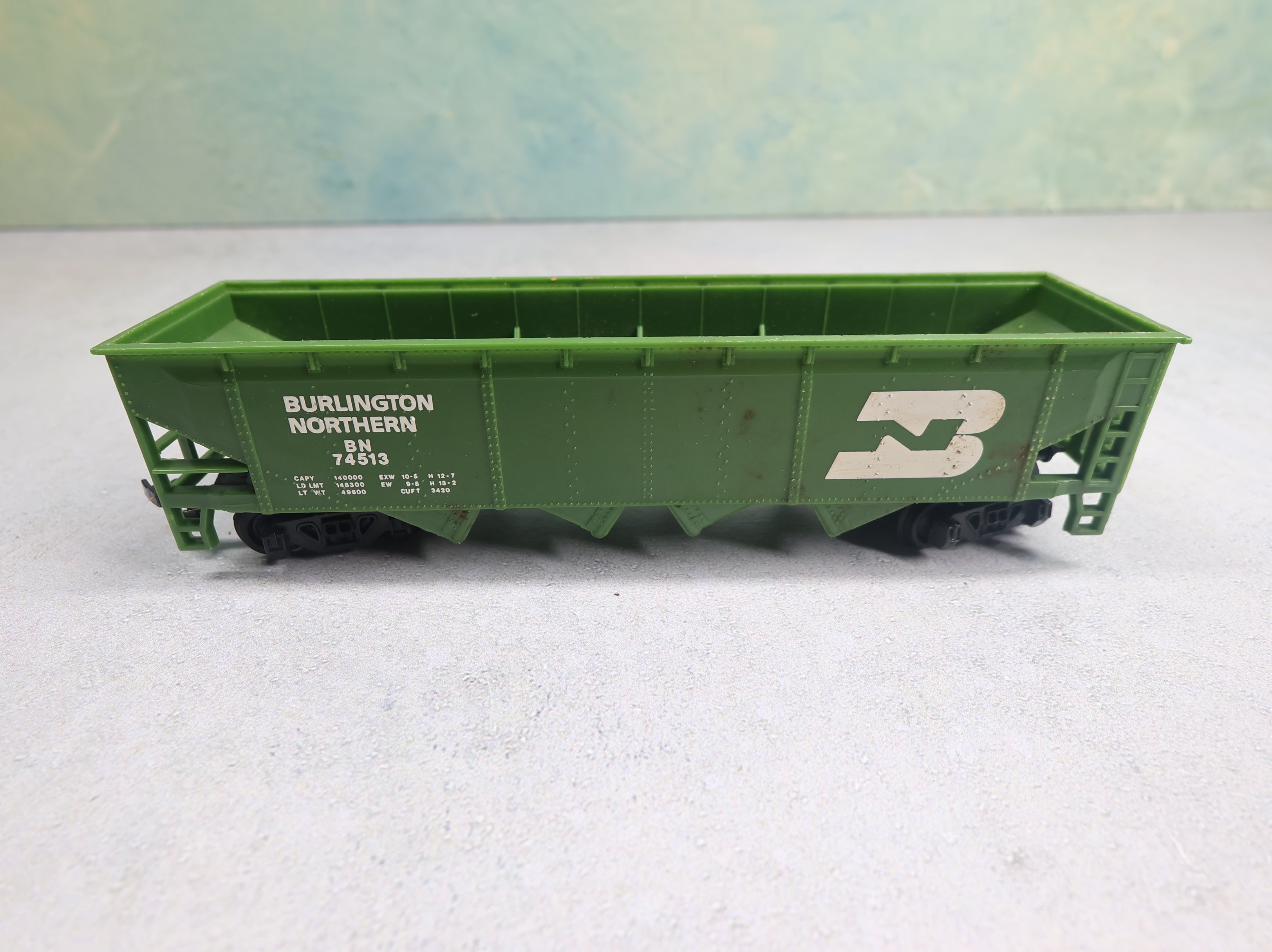USED Bachmann HO Scale Quad Hopper Burlington Northern BN #74513