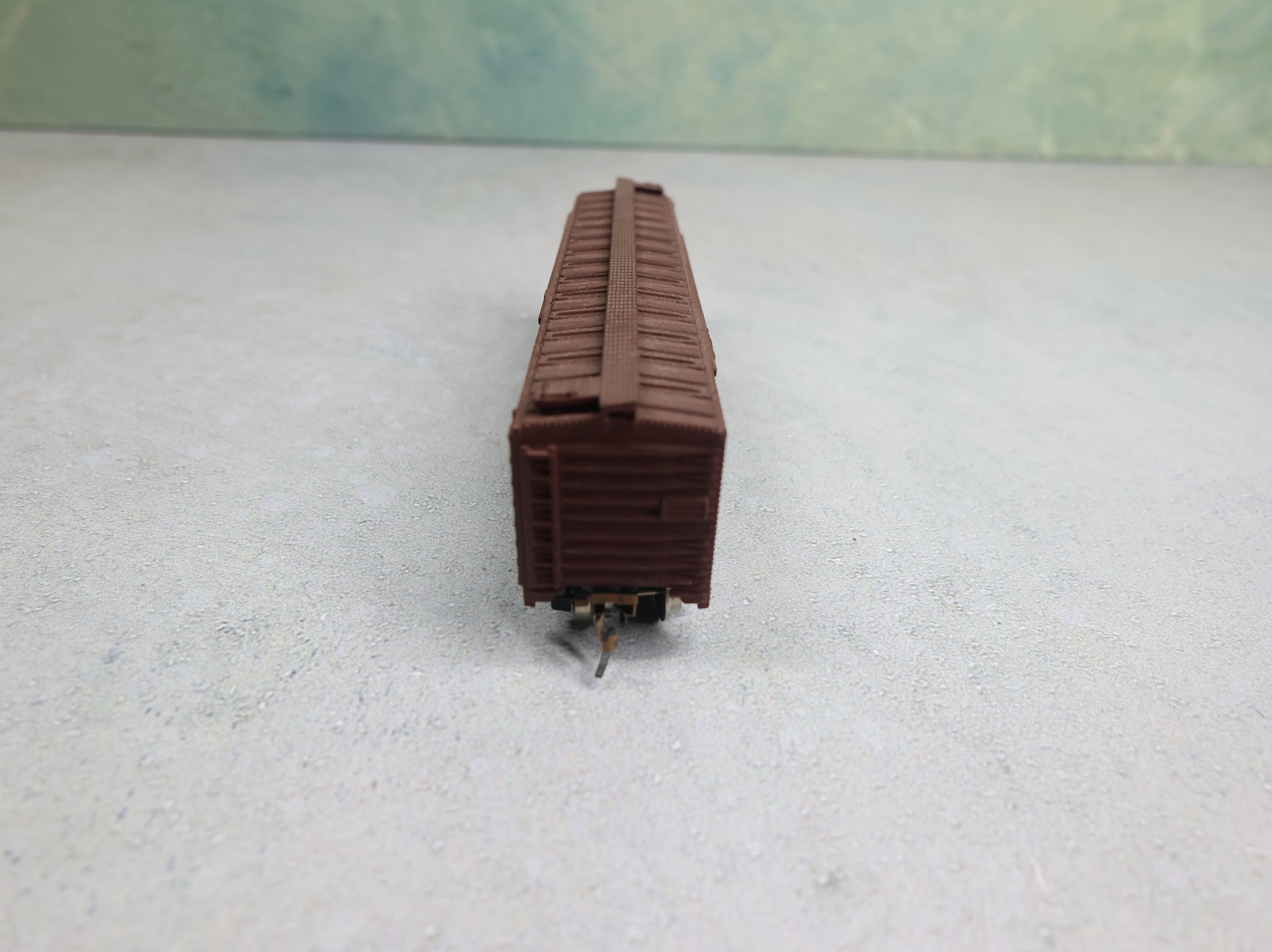 USED Atlas N Scale 50' DD Box Car Wellsboro & Tunkhannock W&T #674 Custom, Knuckle Couplers
