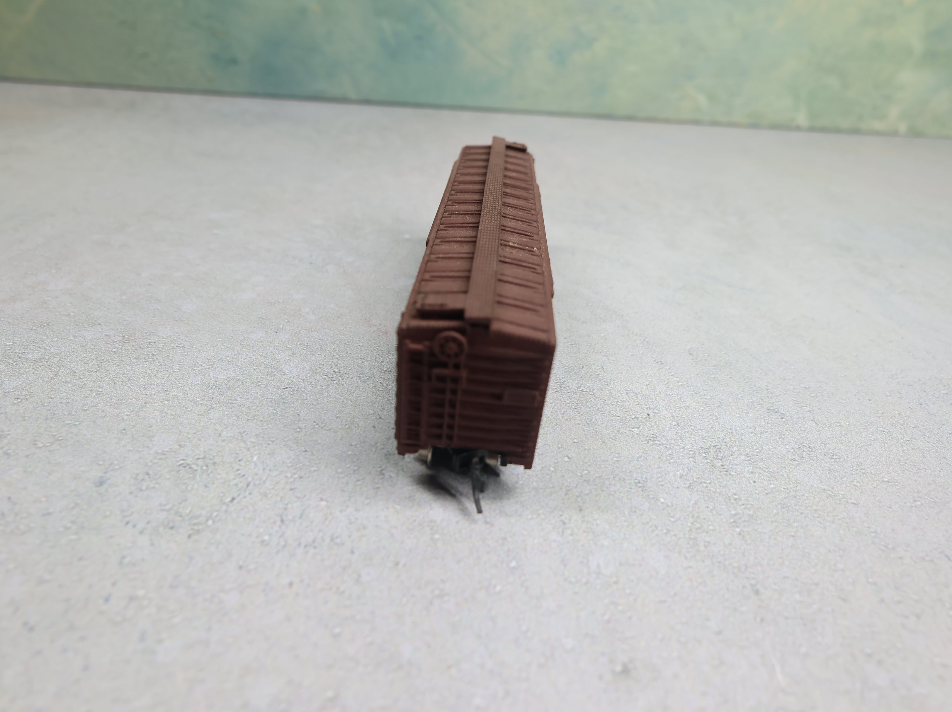 USED Atlas N Scale 50' DD Box Car Wellsboro & Tunkhannock W&T #674 Custom, Knuckle Couplers