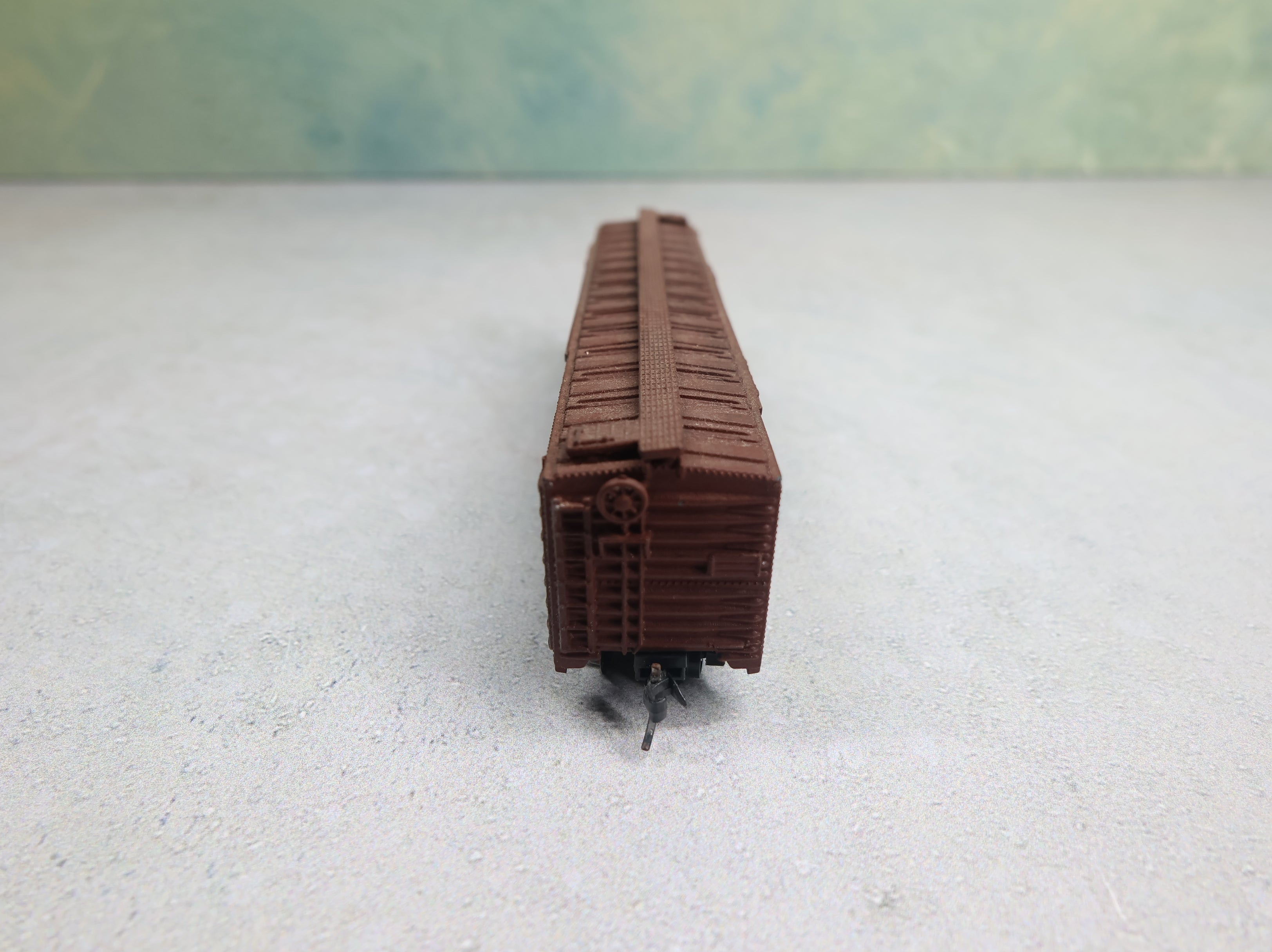 USED Atlas N Scale 50' DD Box Car Wellsboro & Tunkhannock W&T #675 Custom, Knuckle Couplers