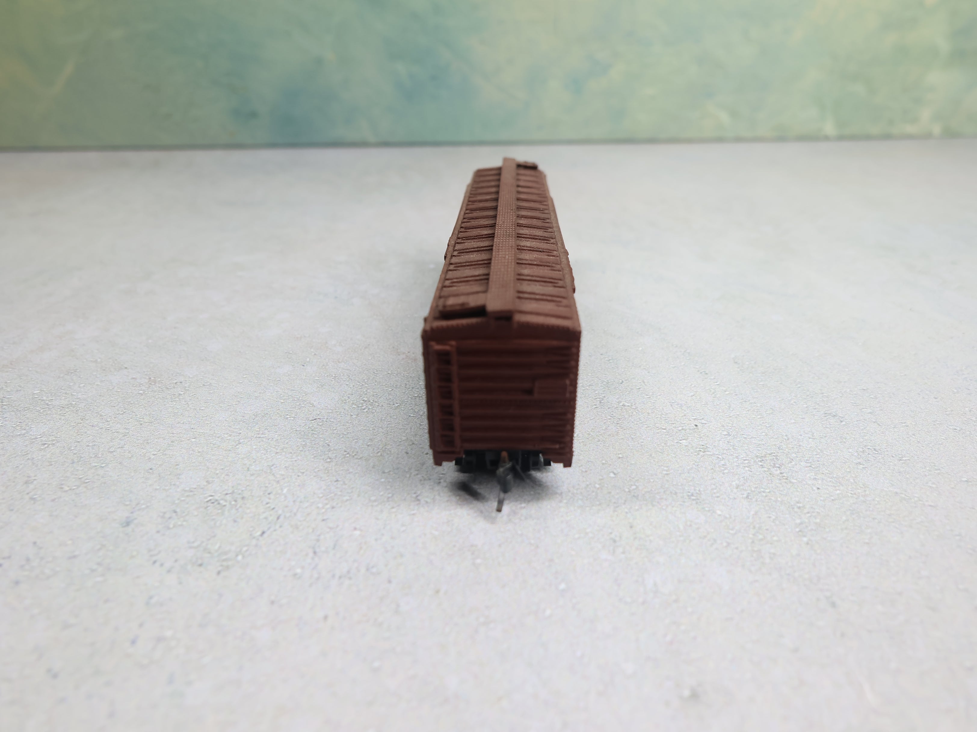 USED Atlas N Scale 50' DD Box Car Wellsboro & Tunkhannock W&T #675 Custom, Knuckle Couplers