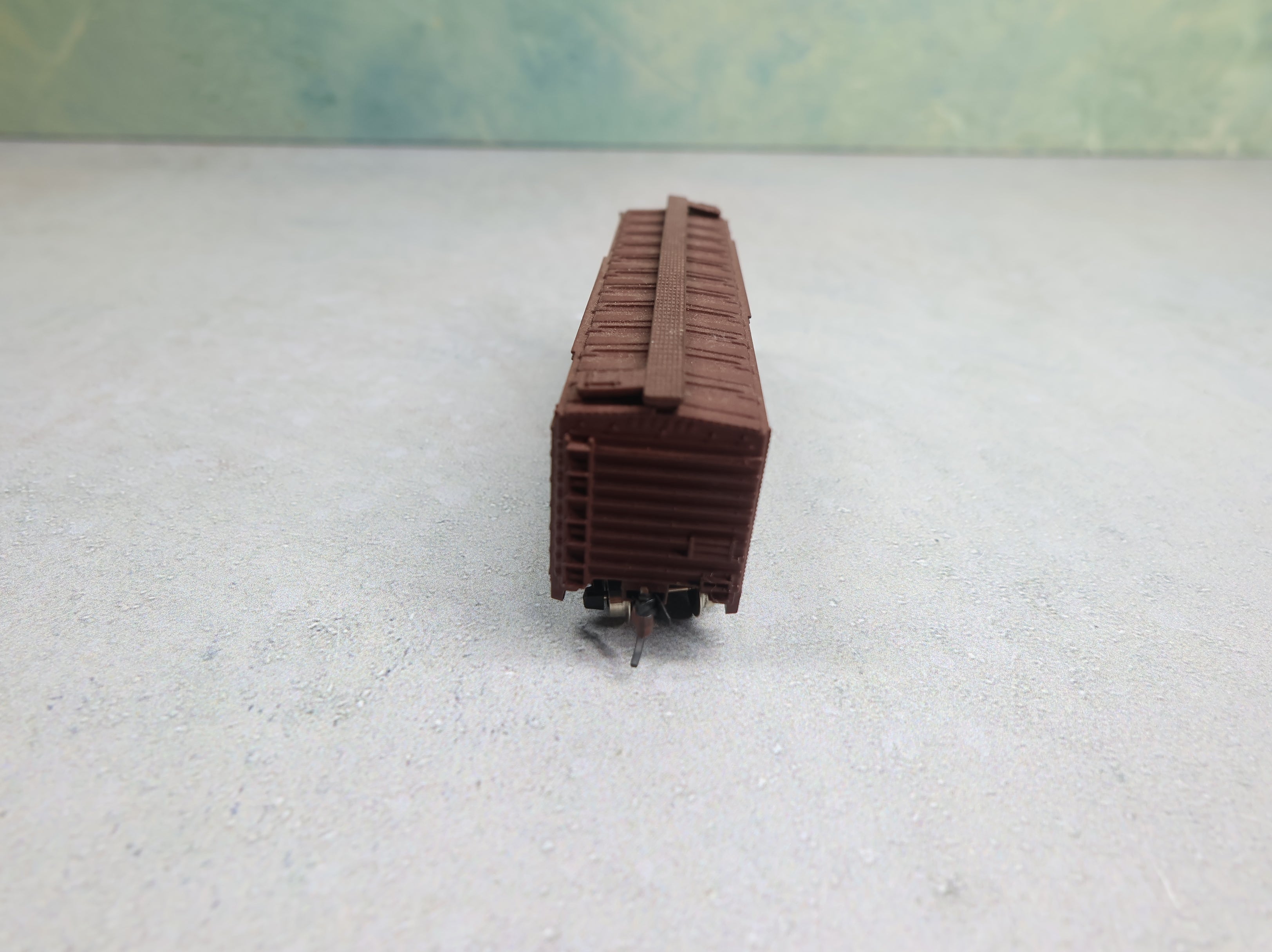 USED Atlas N Scale 40' Box Car Wellsboro & Tunkhannock W&T #256 Custom, Knuckle Couplers