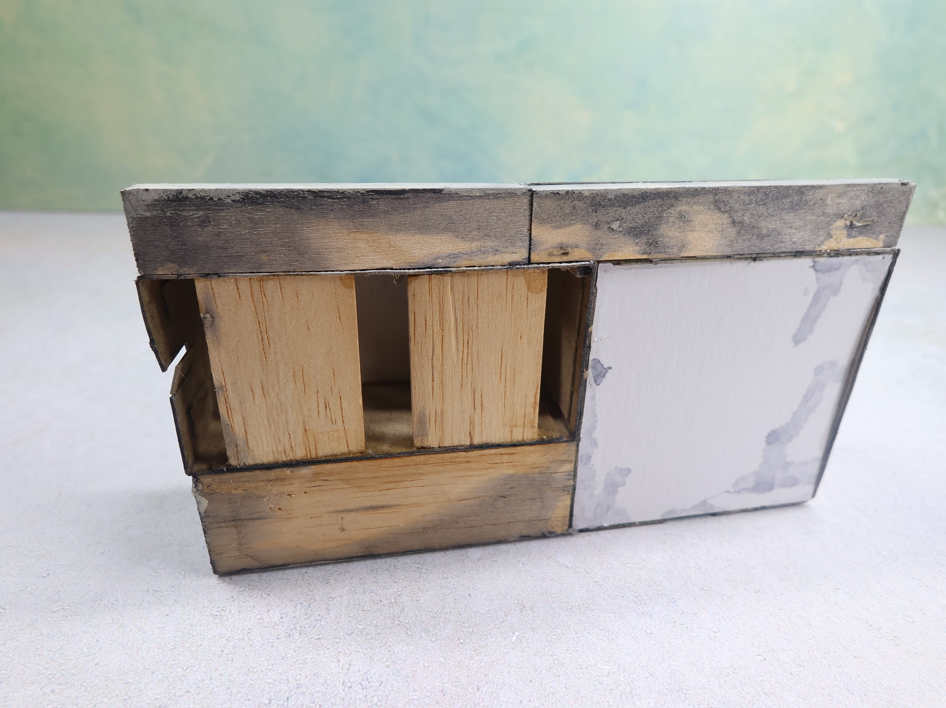 USED N Scale Ajax Importers Brick Warehouse Scratch Built