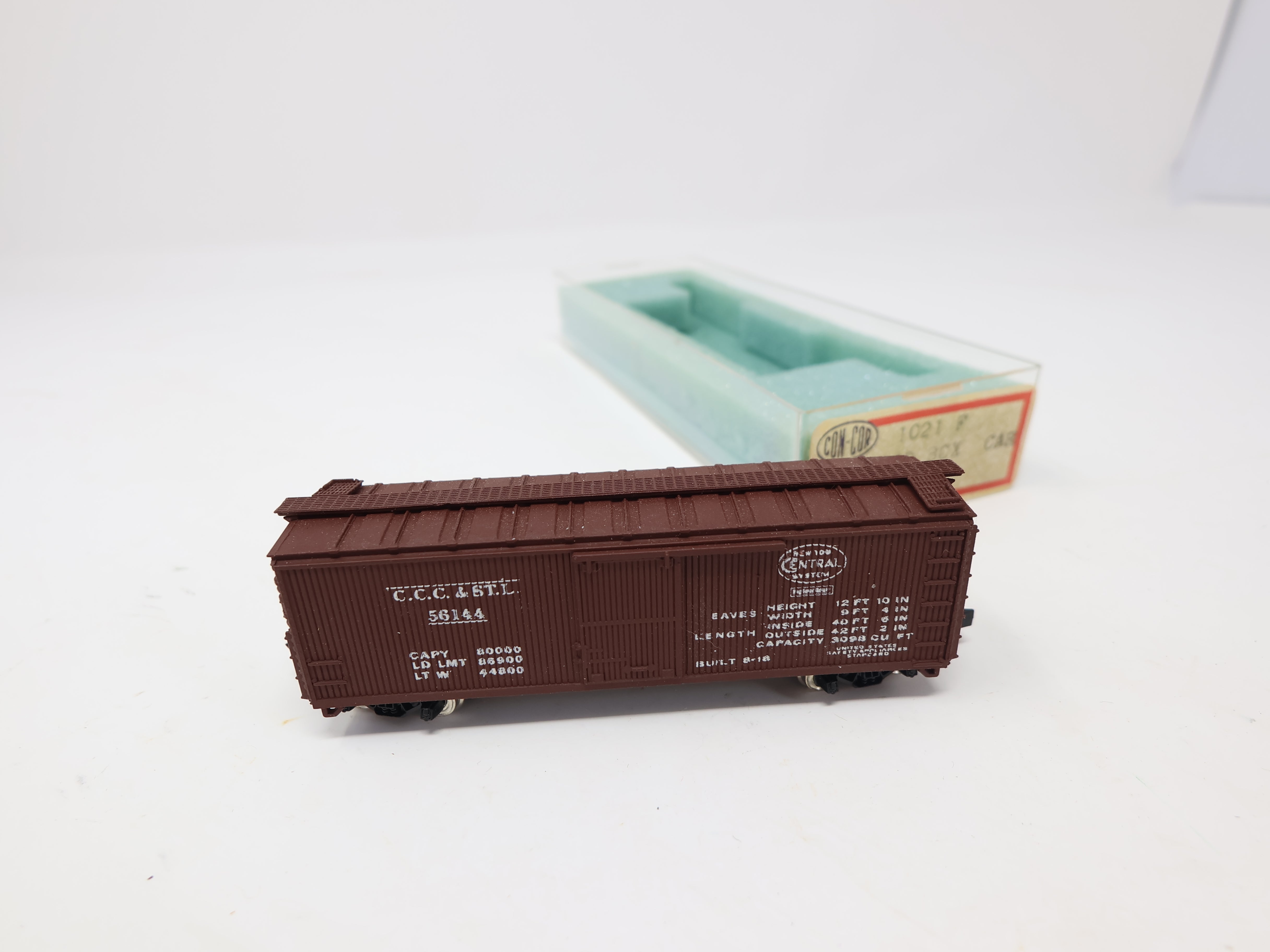 USED Atlas N Scale, 40' Wooden Box Car, New York Central #56144