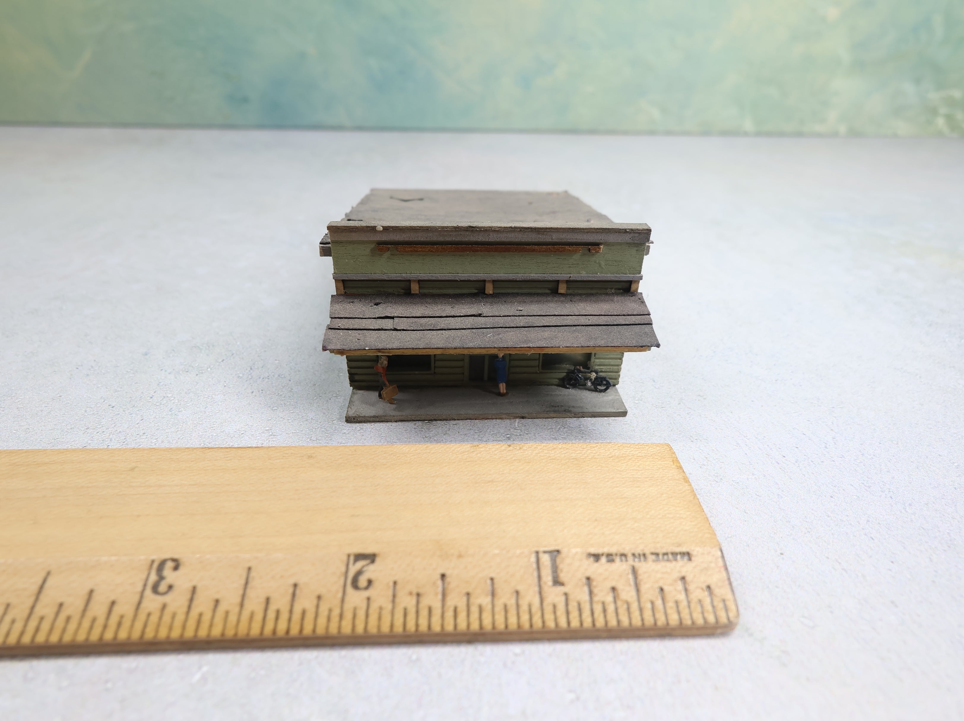 USED N Scale Weathered StoreFront Scratch Built