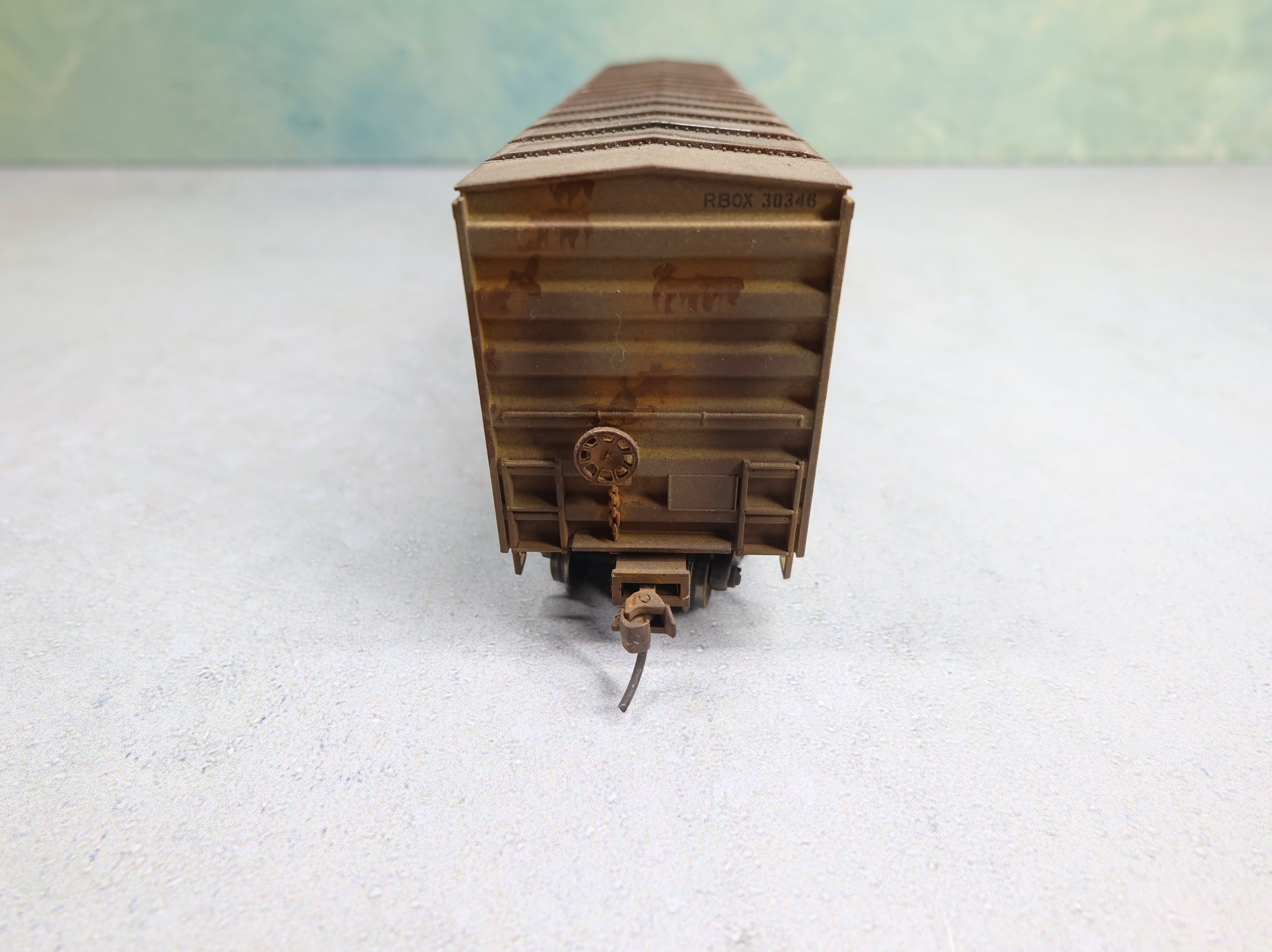 USED Atlas HO Scale 50' Box Car Railbox RBOX #30346 Weathered