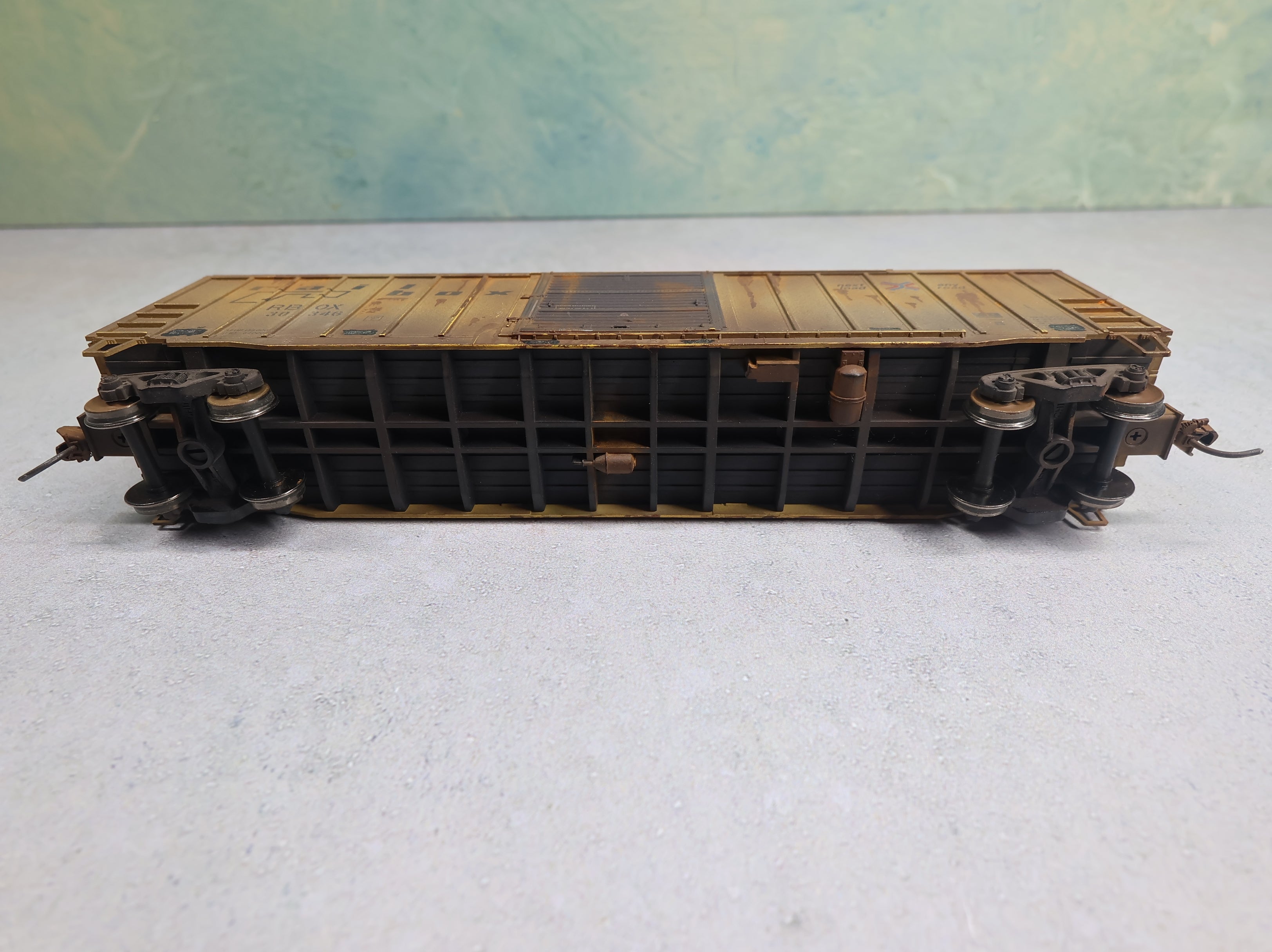 USED Atlas HO Scale 50' Box Car Railbox RBOX #30346 Weathered