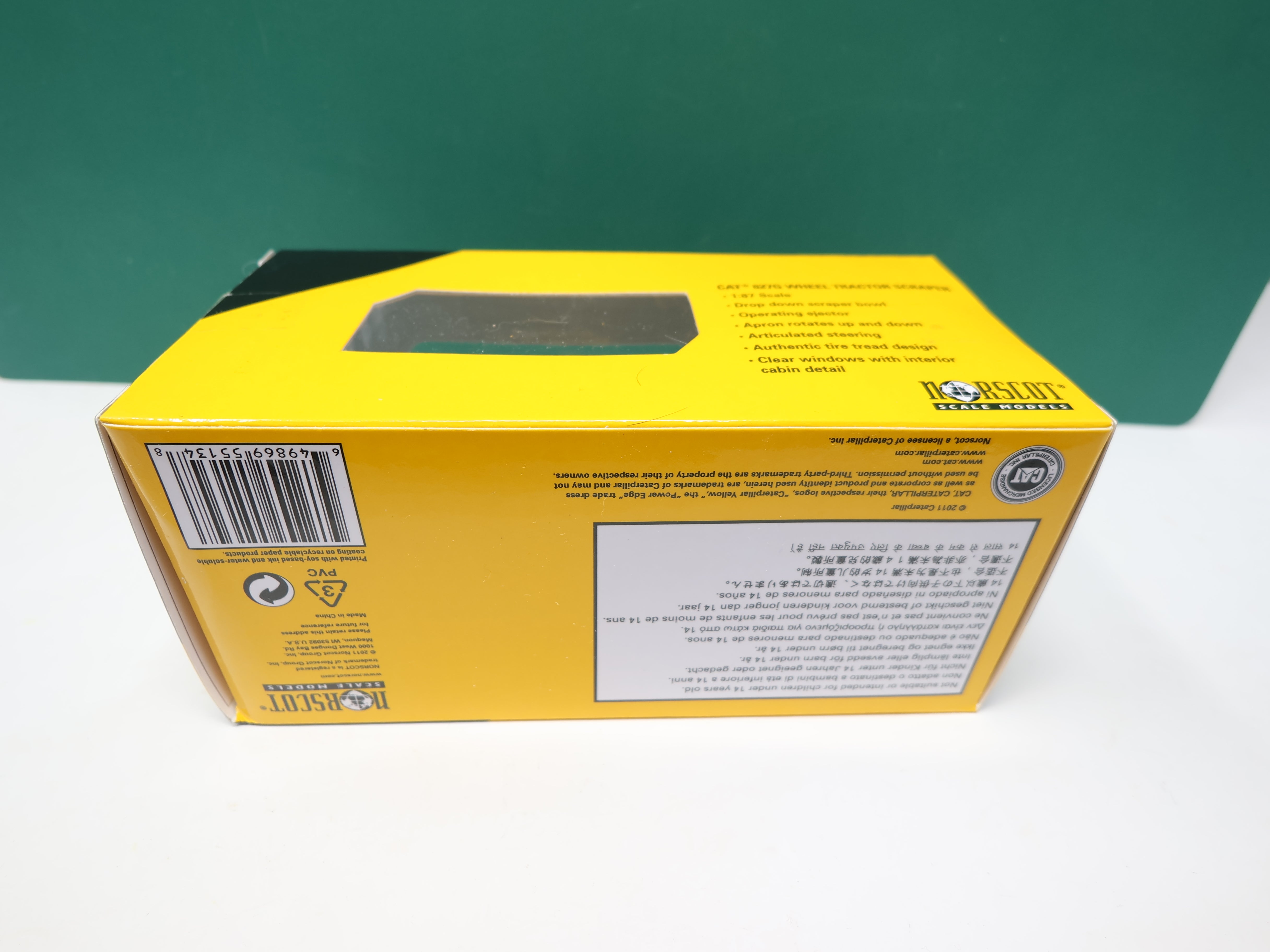 Norscot 55134 HO Scale, 627G Wheel Tractor Scraper, CAT