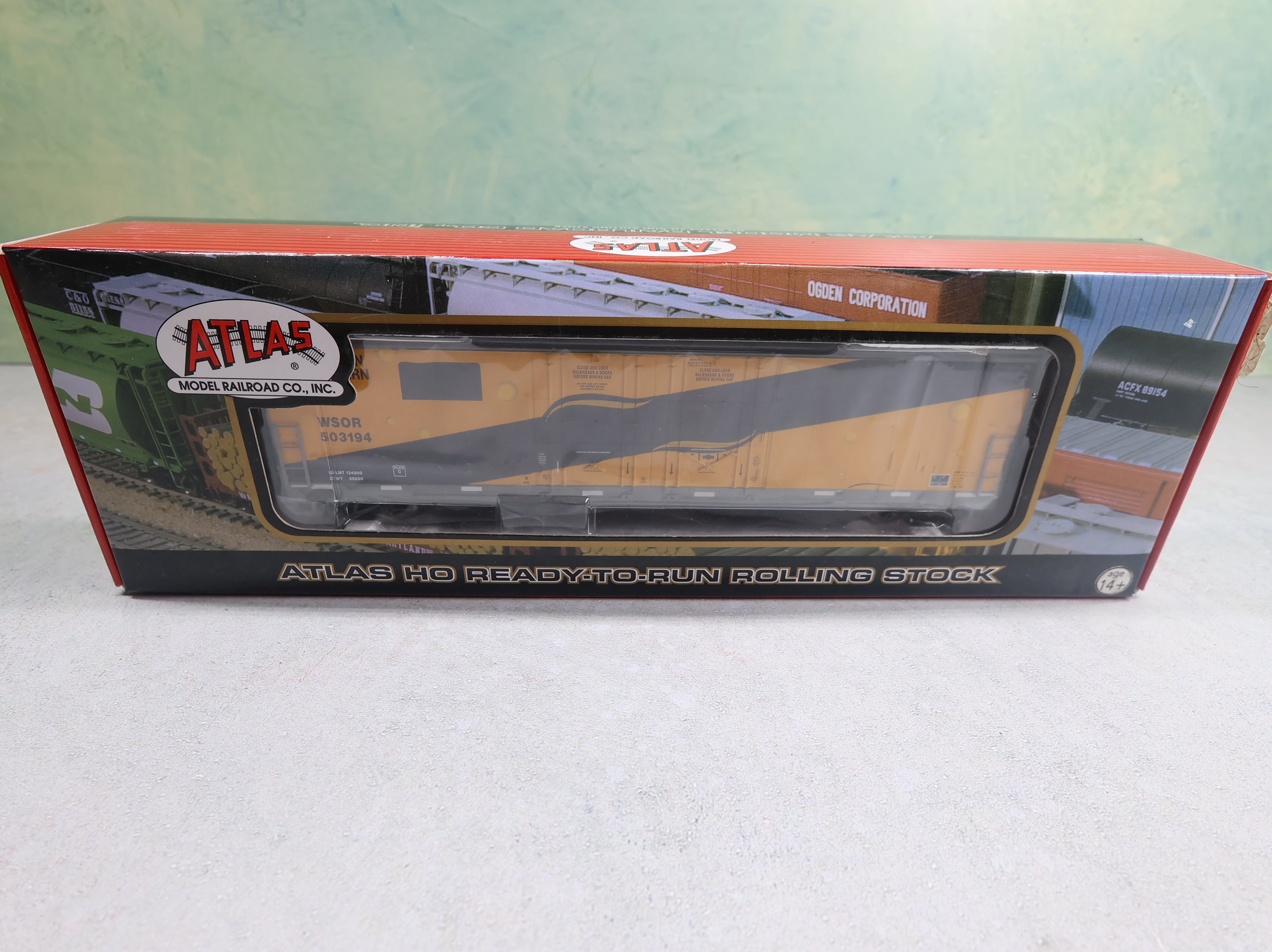 USED Atlas 20001001 HO Scale Evans 53' DD RBL Box Car Wisconsin and Southern WSOR #503194 Ex-Sargento Cheese Car