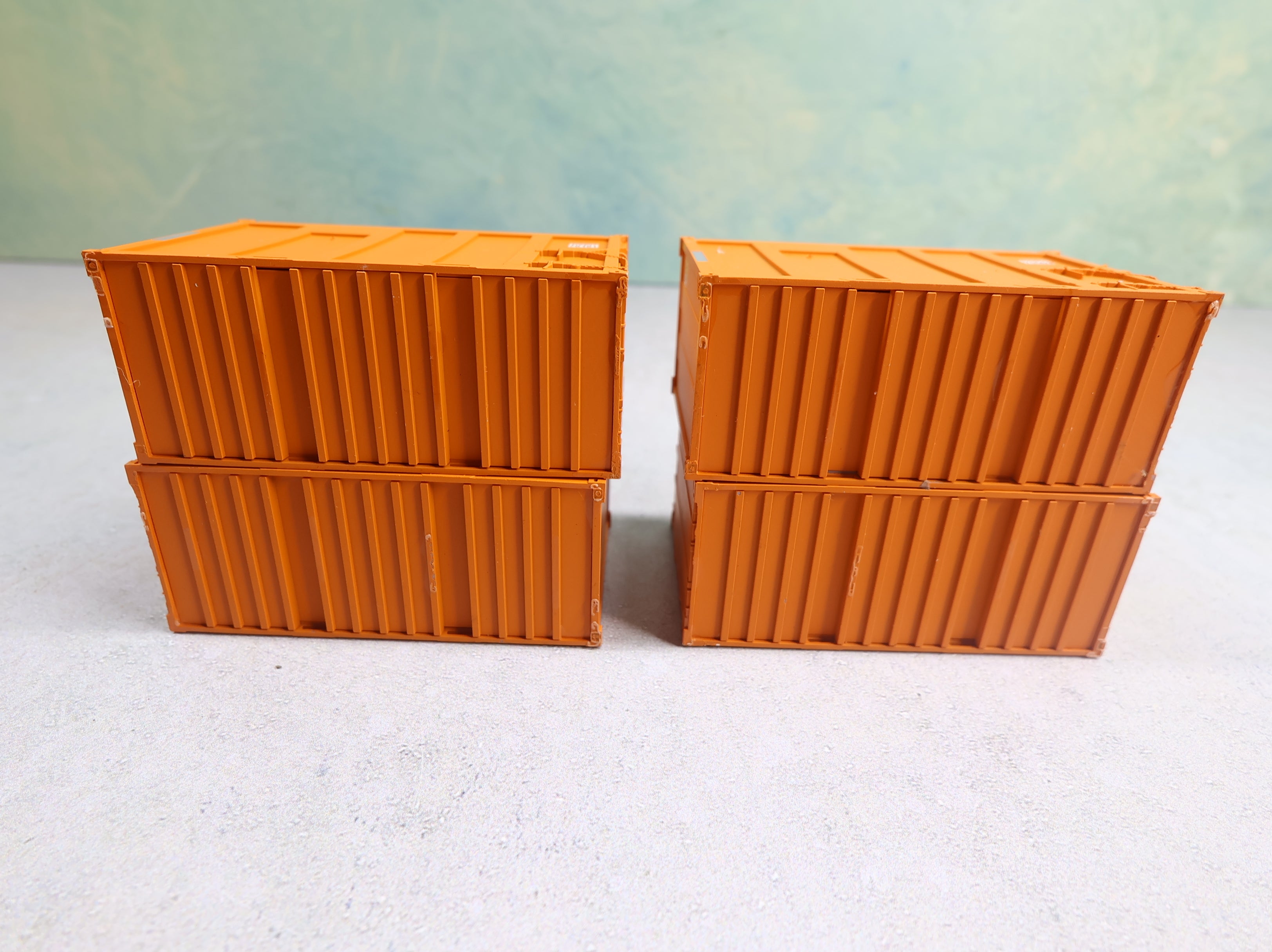 USED Atlas HO Scale 20' High-Cube Trash Container East Carbon Development DSEU (4 pcs)