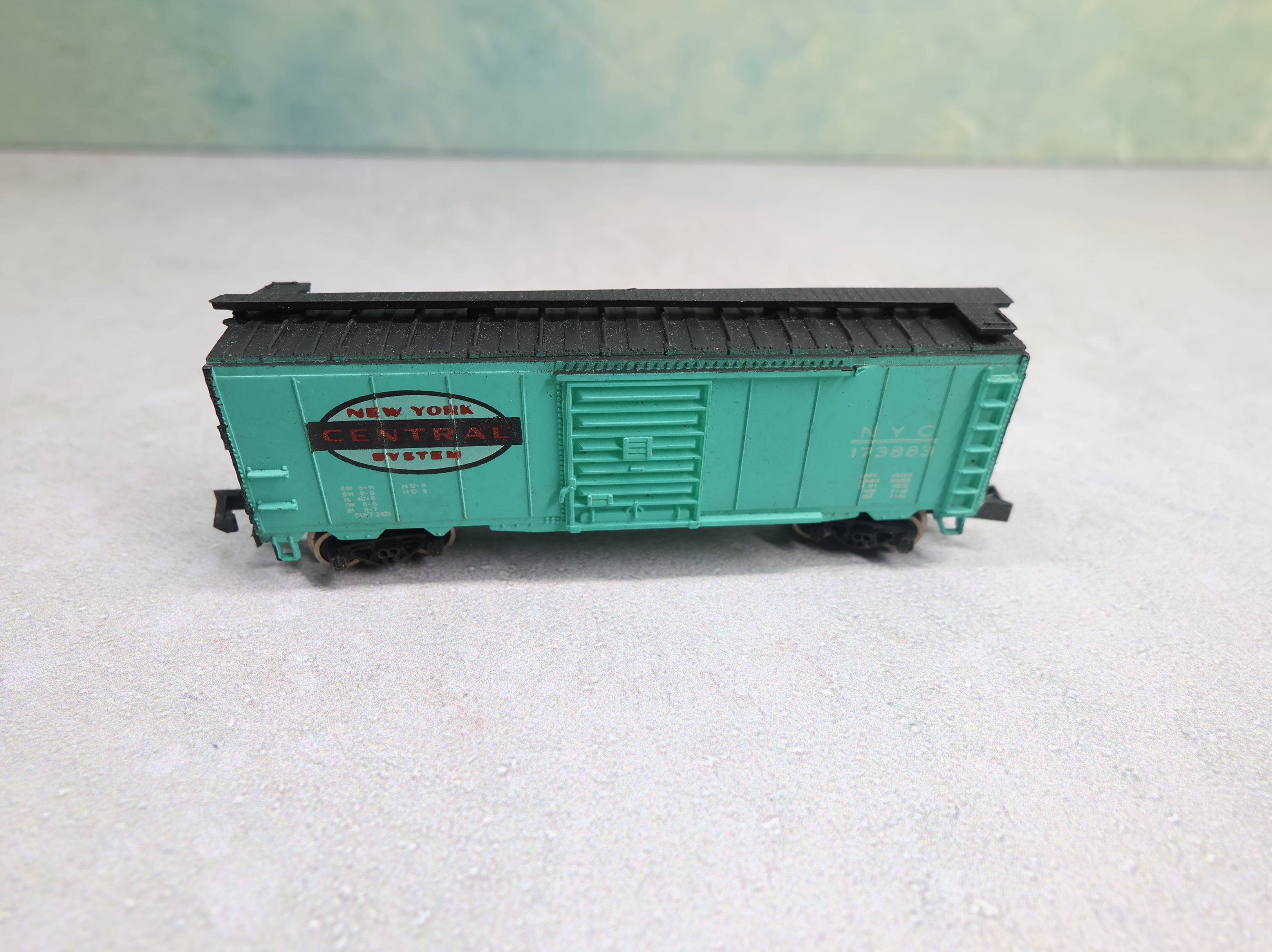 USED Bachmann N Scale 40' Box Car New York Central NYC #173863