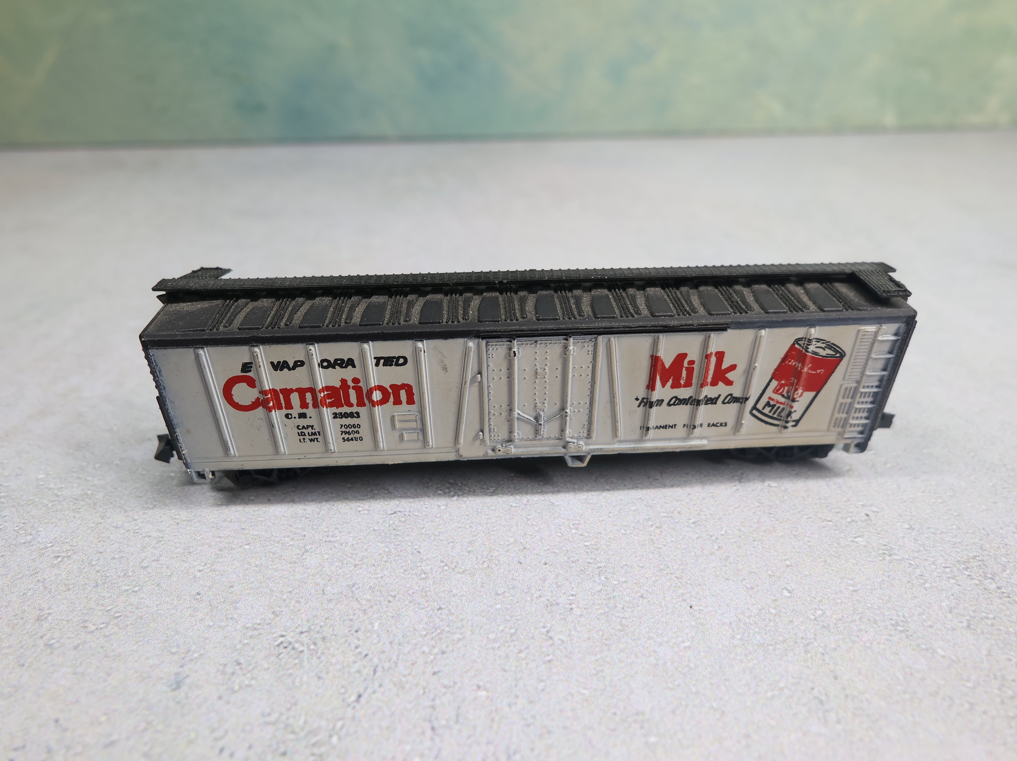 USED AHM N Scale 50' Box Car Carnation Milk CM #25063