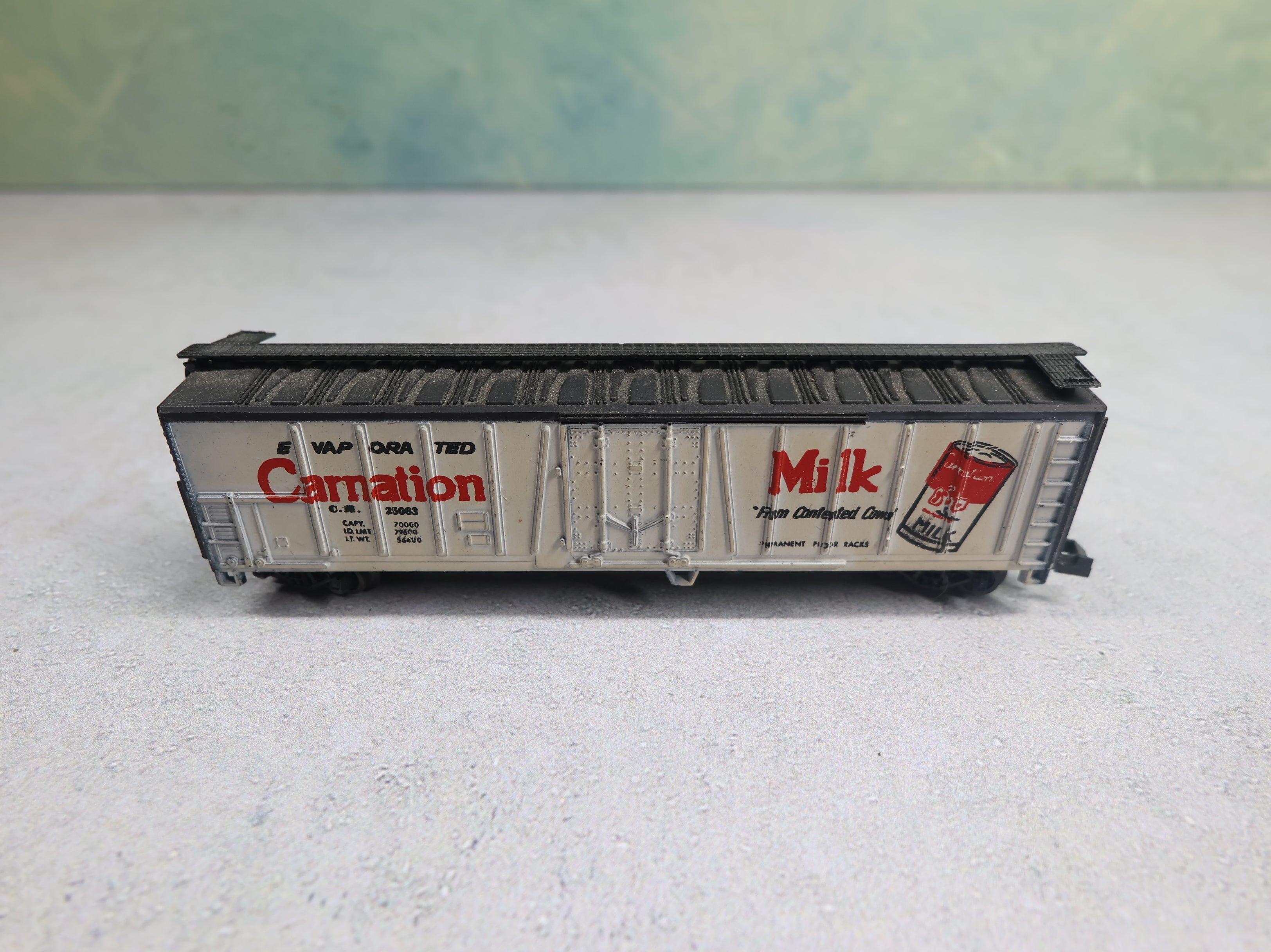 USED AHM N Scale 50' Box Car Carnation Milk CM #25063