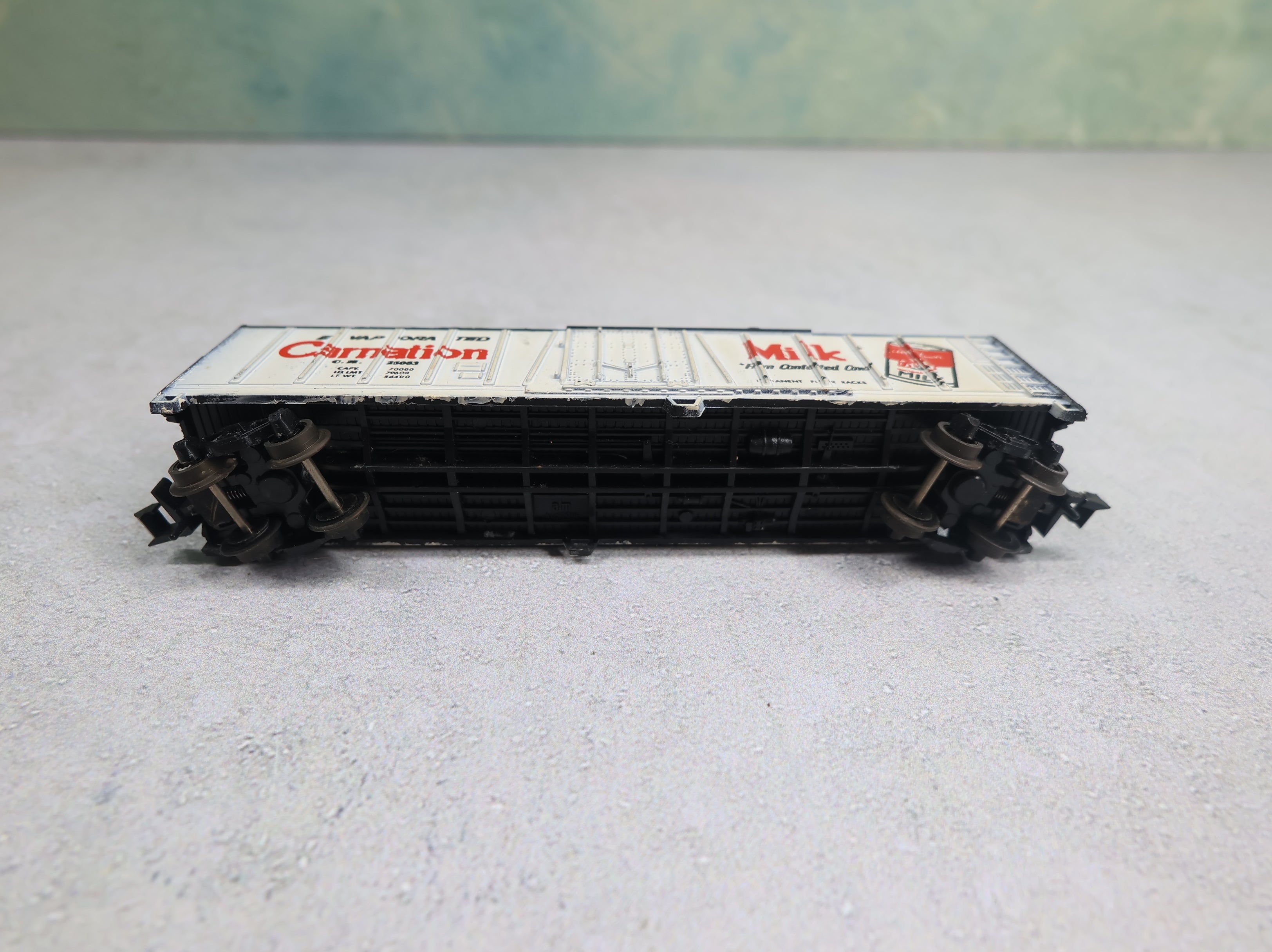 USED AHM N Scale 50' Box Car Carnation Milk CM #25063