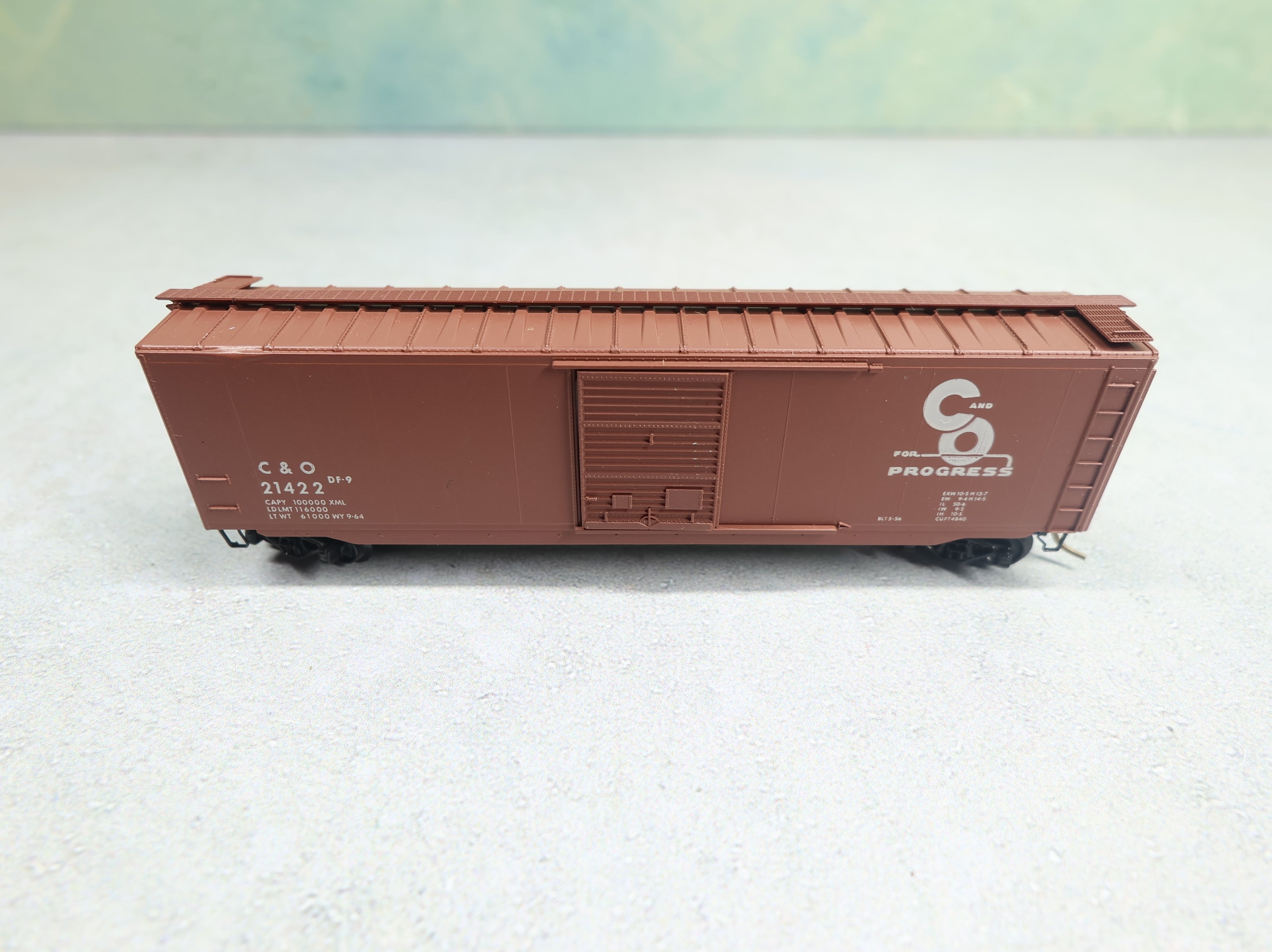 USED Kadee N Scale 50' Box Car Chesapeake and Ohio C&O #21422