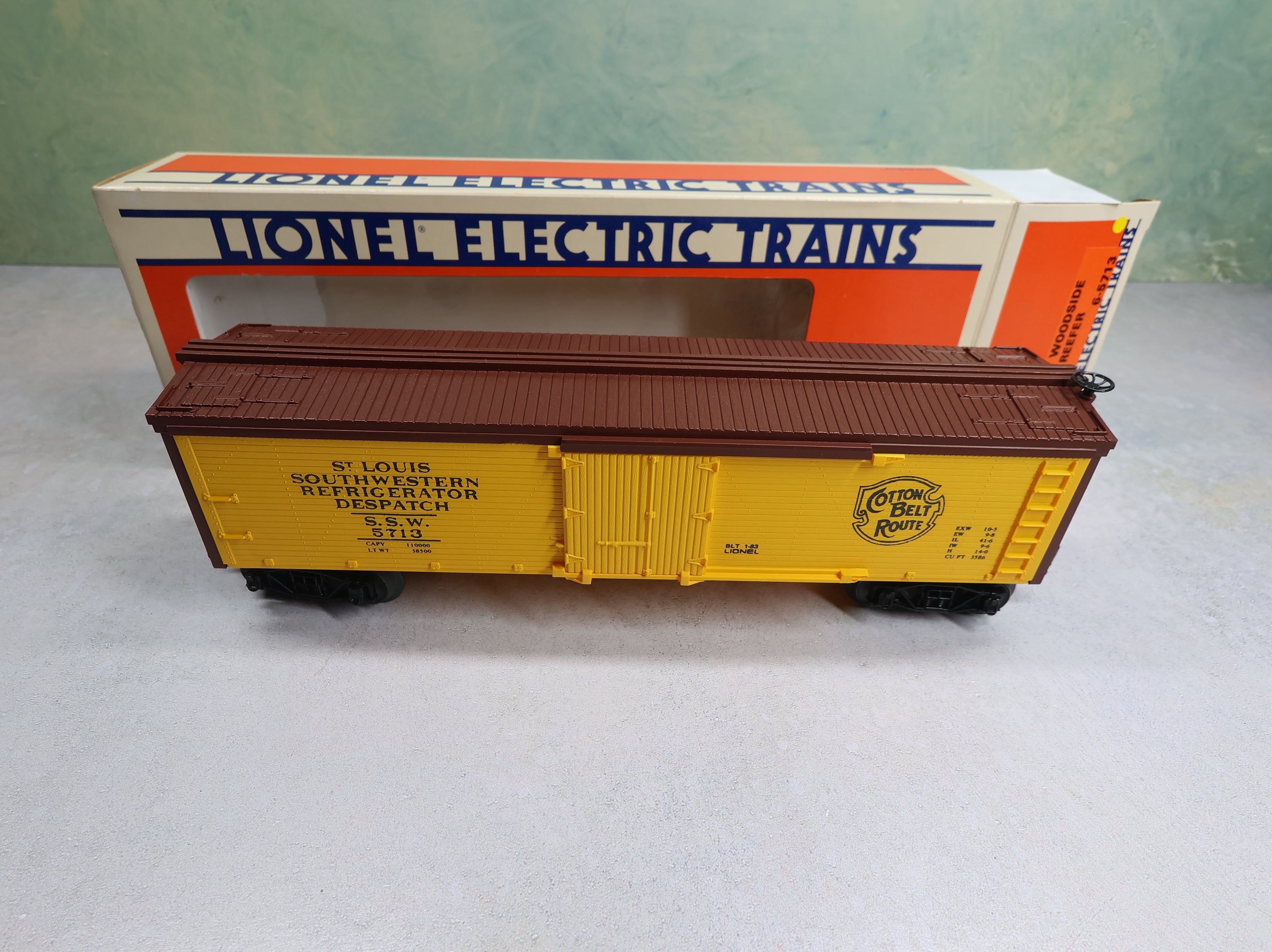 USED Lionel O Woodside Reefer Cotton Belt SSW #5713