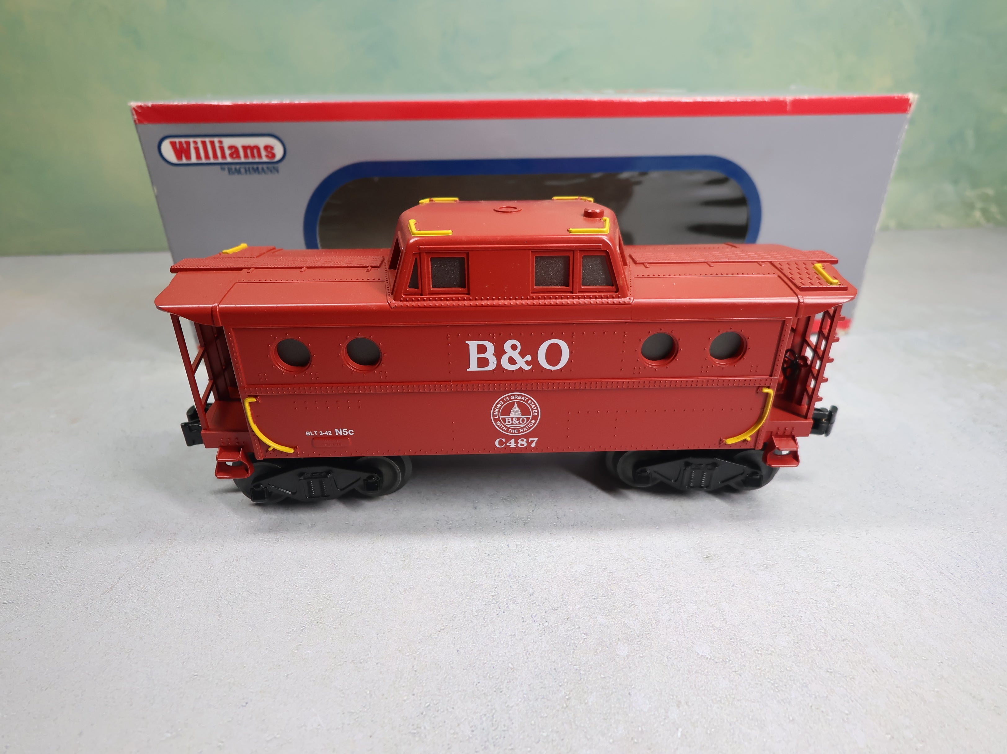 USED Williams 47703 O N5c Illuminated Caboose Baltimore and Ohio B&O #C487