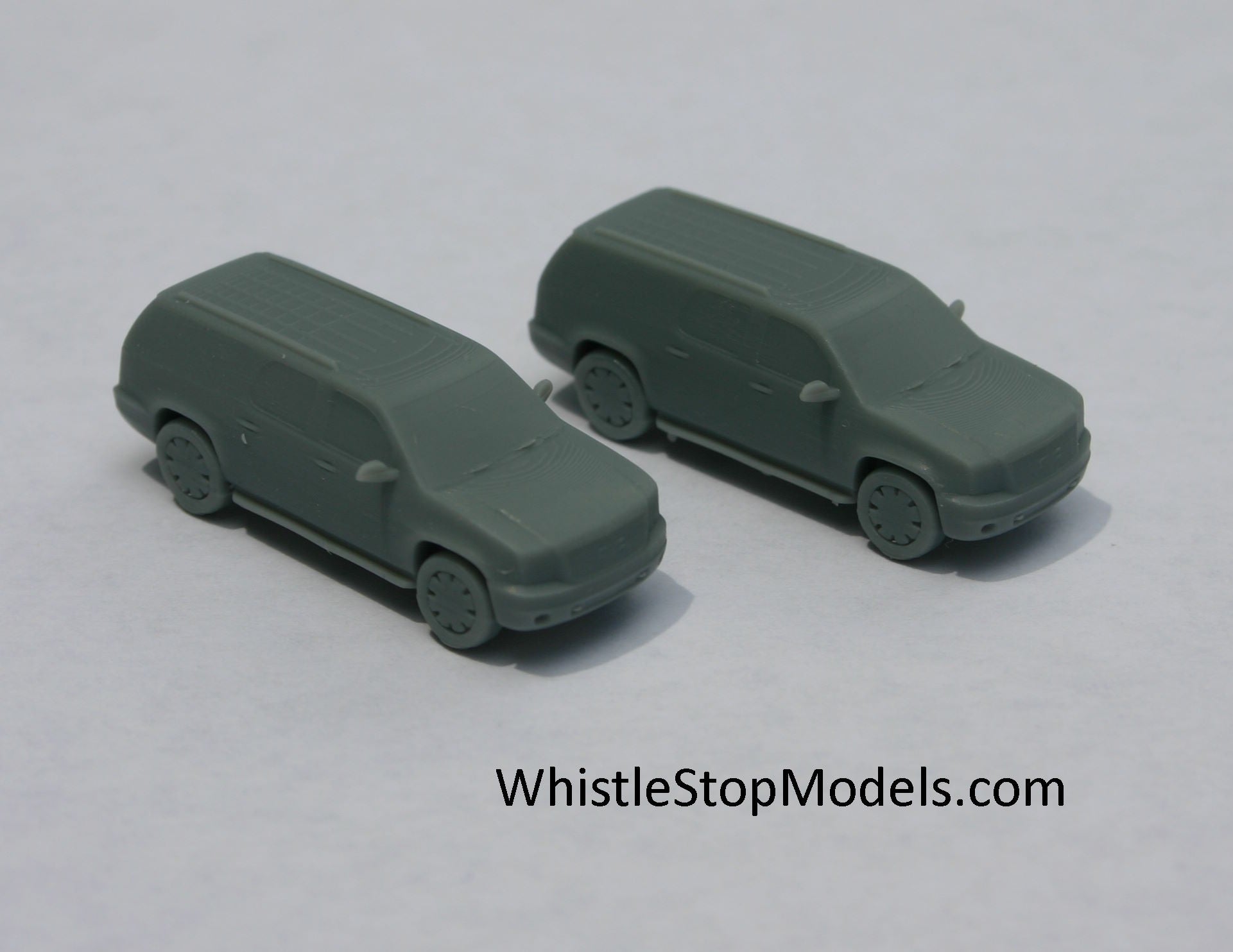 Whistle Stop Models N3021 N Scale GMC Yukon 2000s Vehicle, Resin 3D Printed, Highly Detailed (2 pcs)