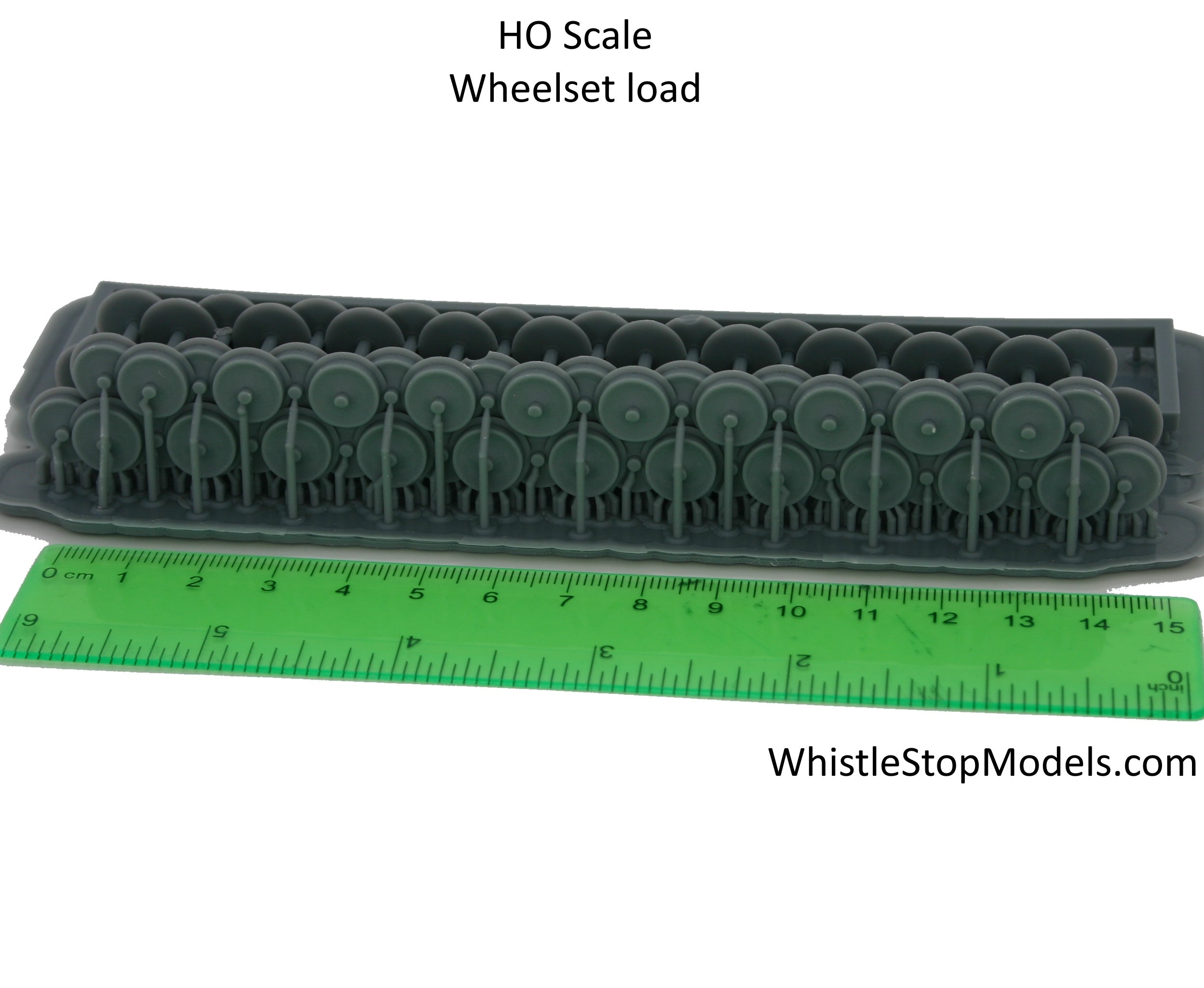 Whistle Stop Models HO9009 HO Scale Wheelset Flat Car Load, 3D Printed, Highly Detailed