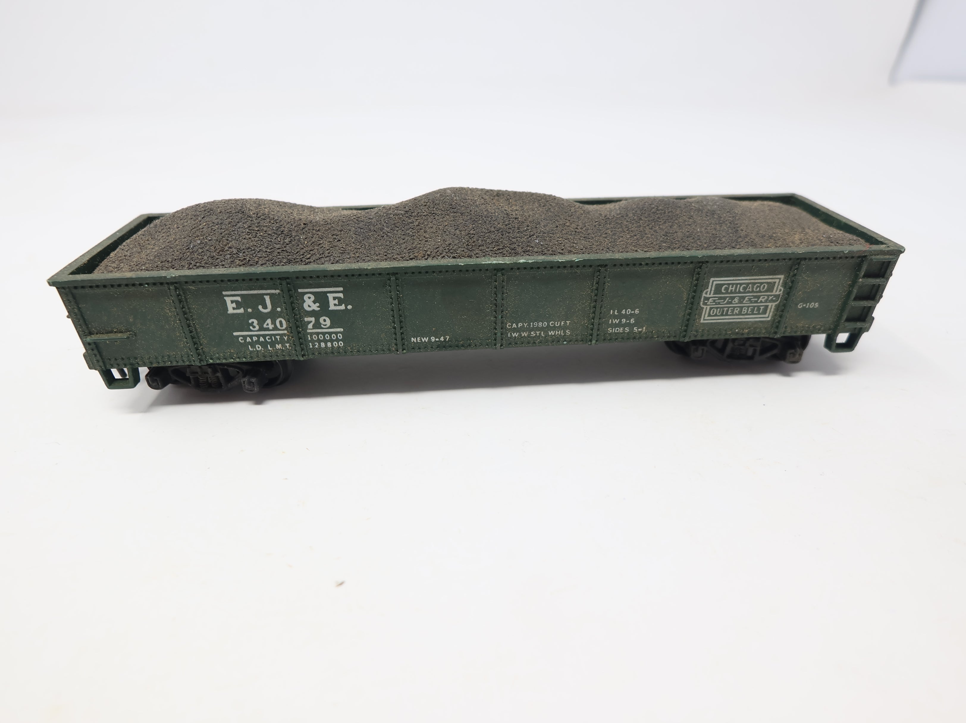 USED HOTCO HO Scale 40' Steel Gondola Elgin, Joliet & Eastern EJ&E #34079