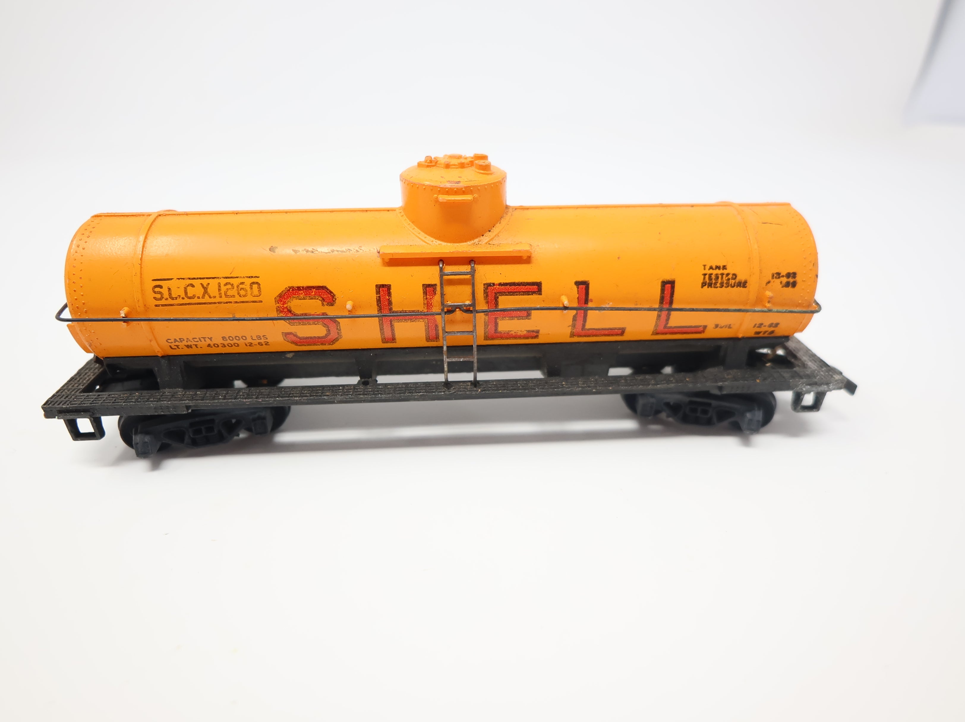 USED Tyco HO Scale Single Dome Tank Car Shell SLCX #1260
