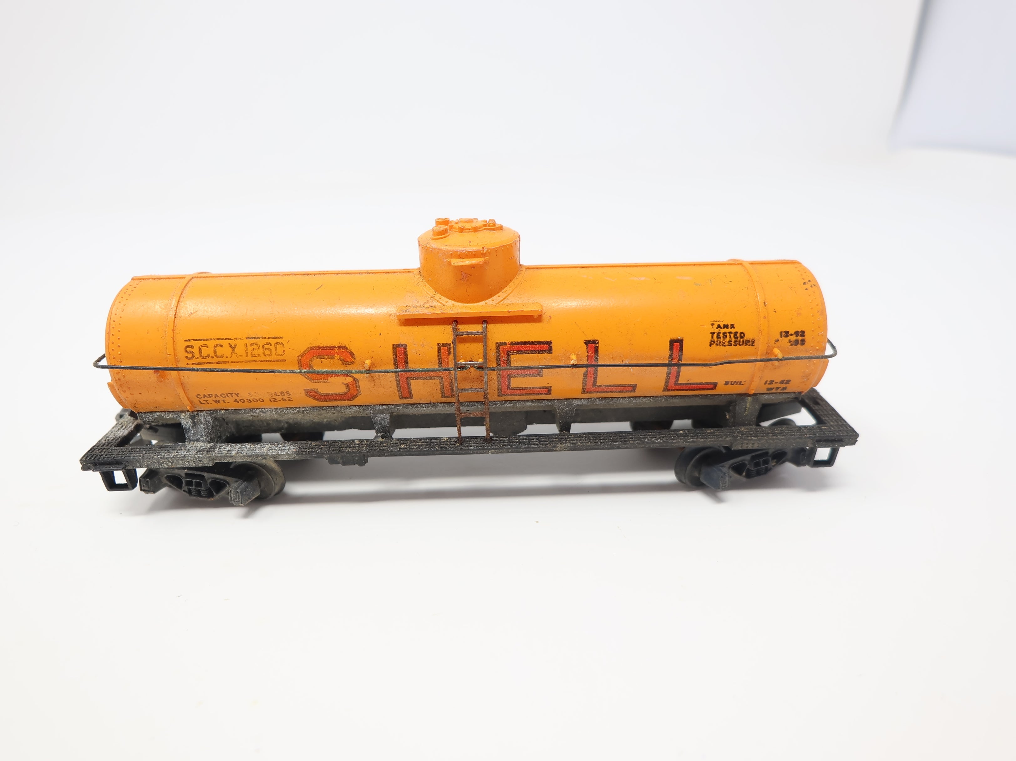 USED Tyco HO Scale Single Dome Tank Car Shell SLCX #1260