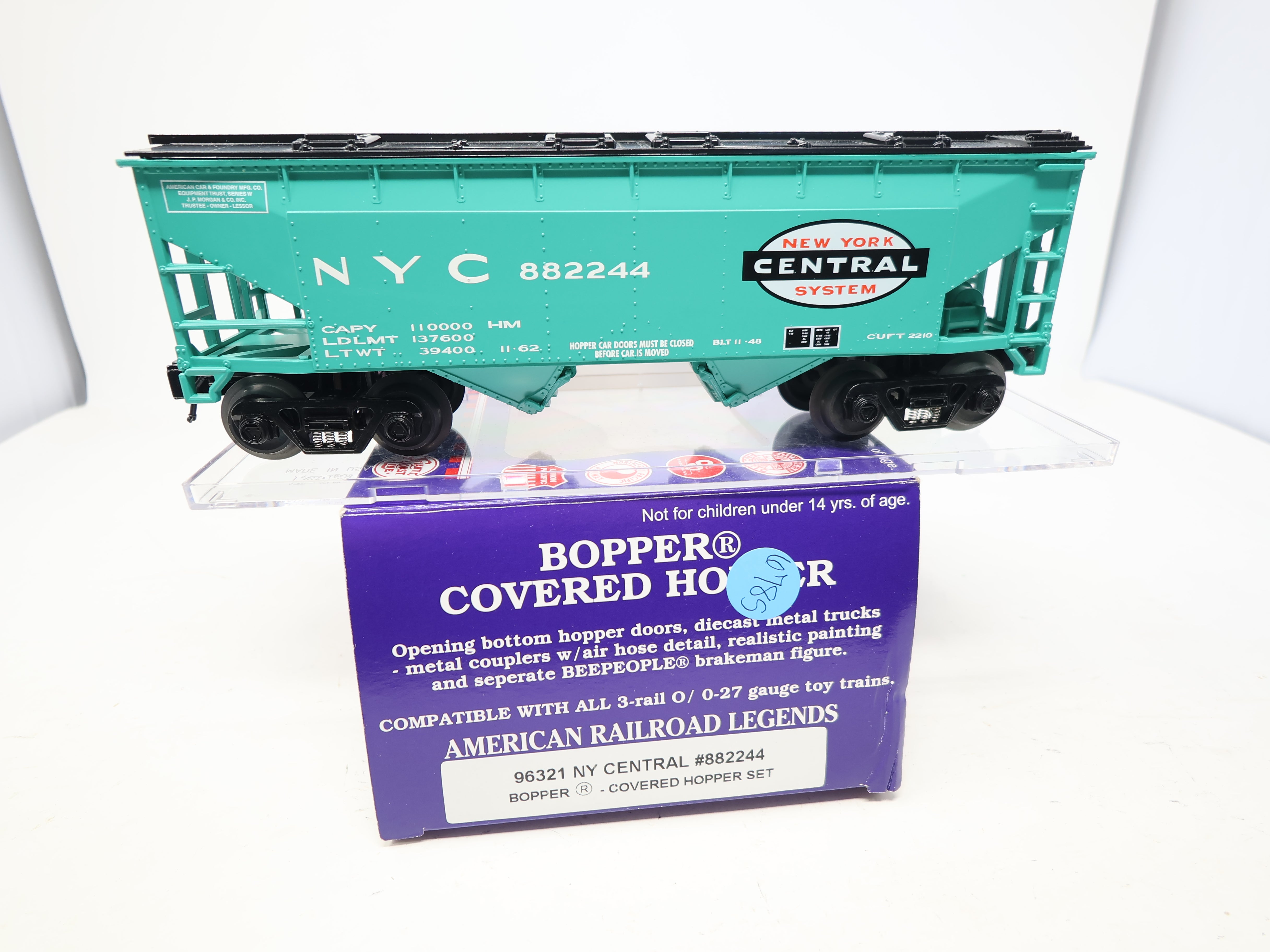 USED RMT 96321 O, Bopper Covered Hopper, New York Central NYC #882244