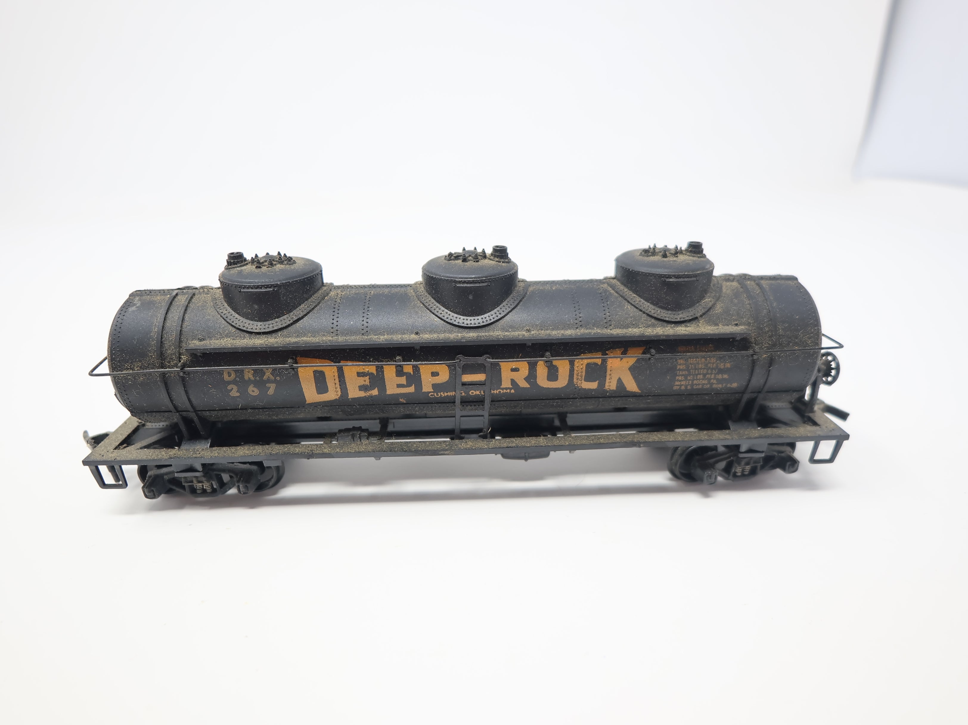 USED HOTCO HO Scale Triple Dome Tank Car Deep Rock DRX #267