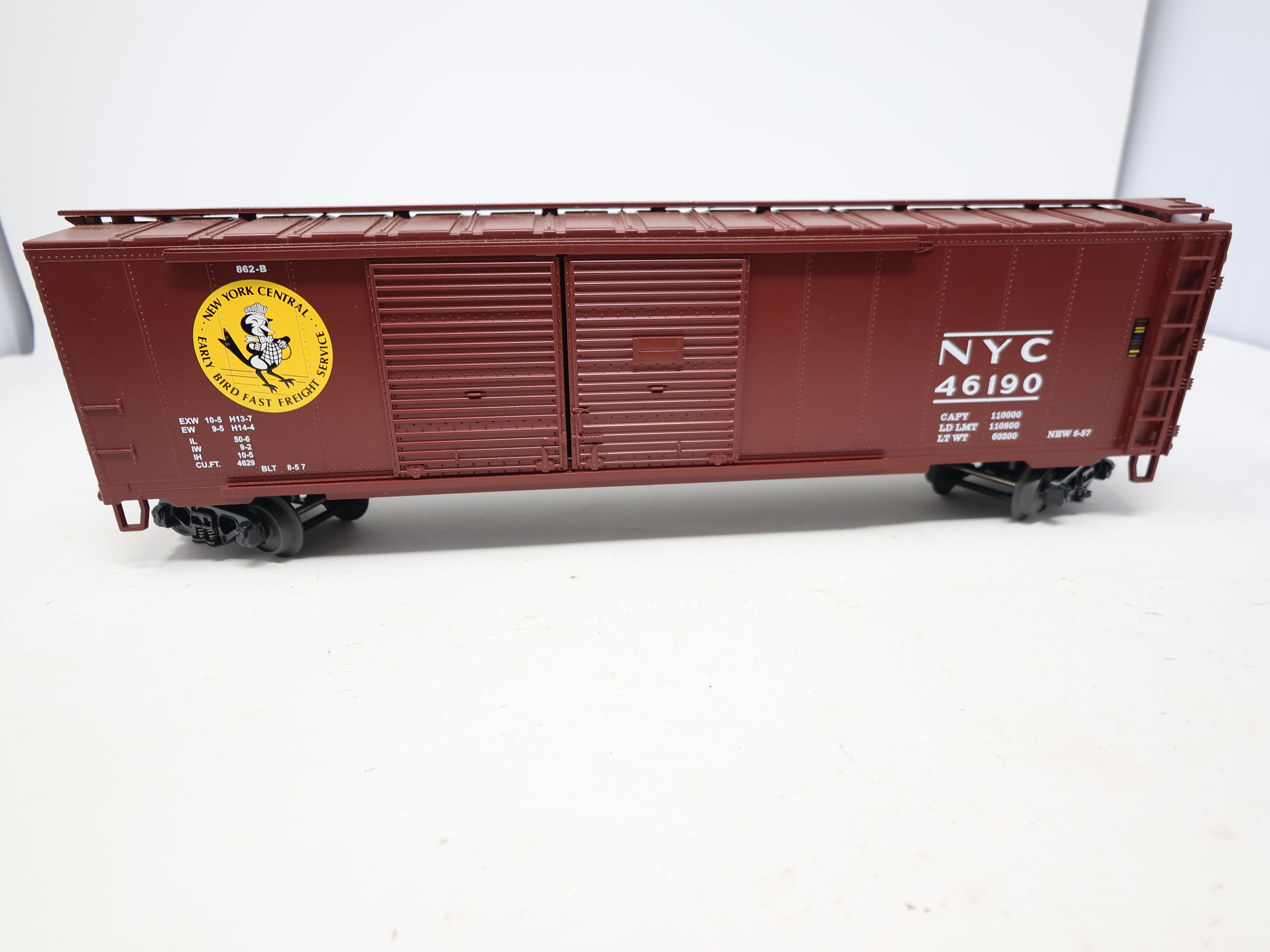 USED MTH O, 50' DD Box Car, New York Central NYC #46190