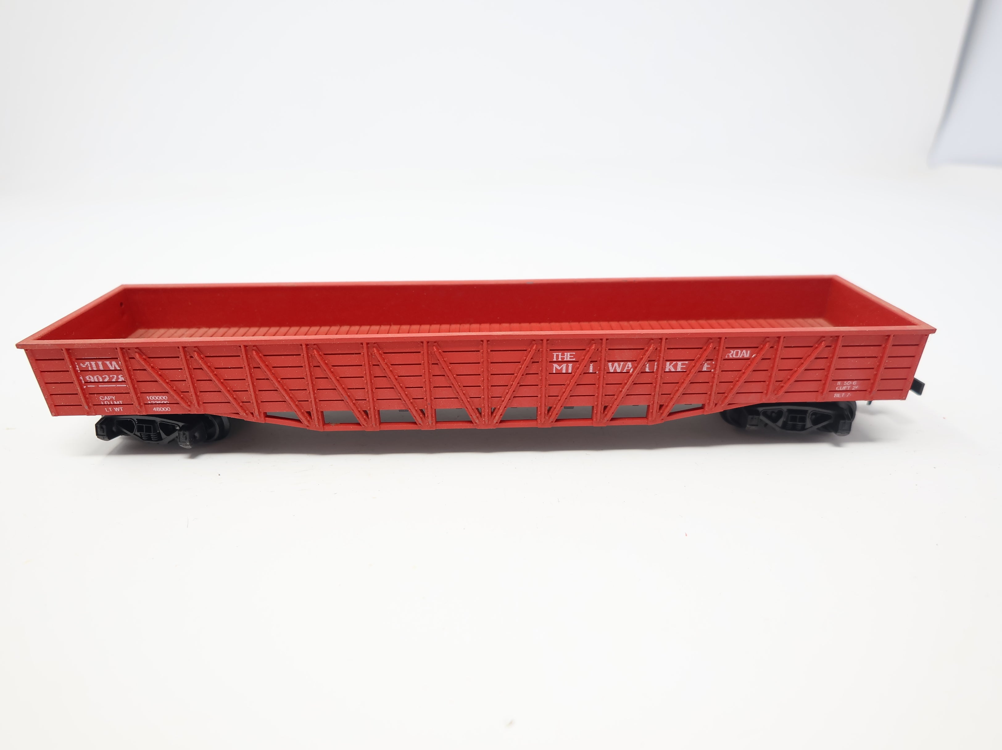 USED ROCO HO Scale 50' Wood Side Gondola Milwaukee Road MILW #90278