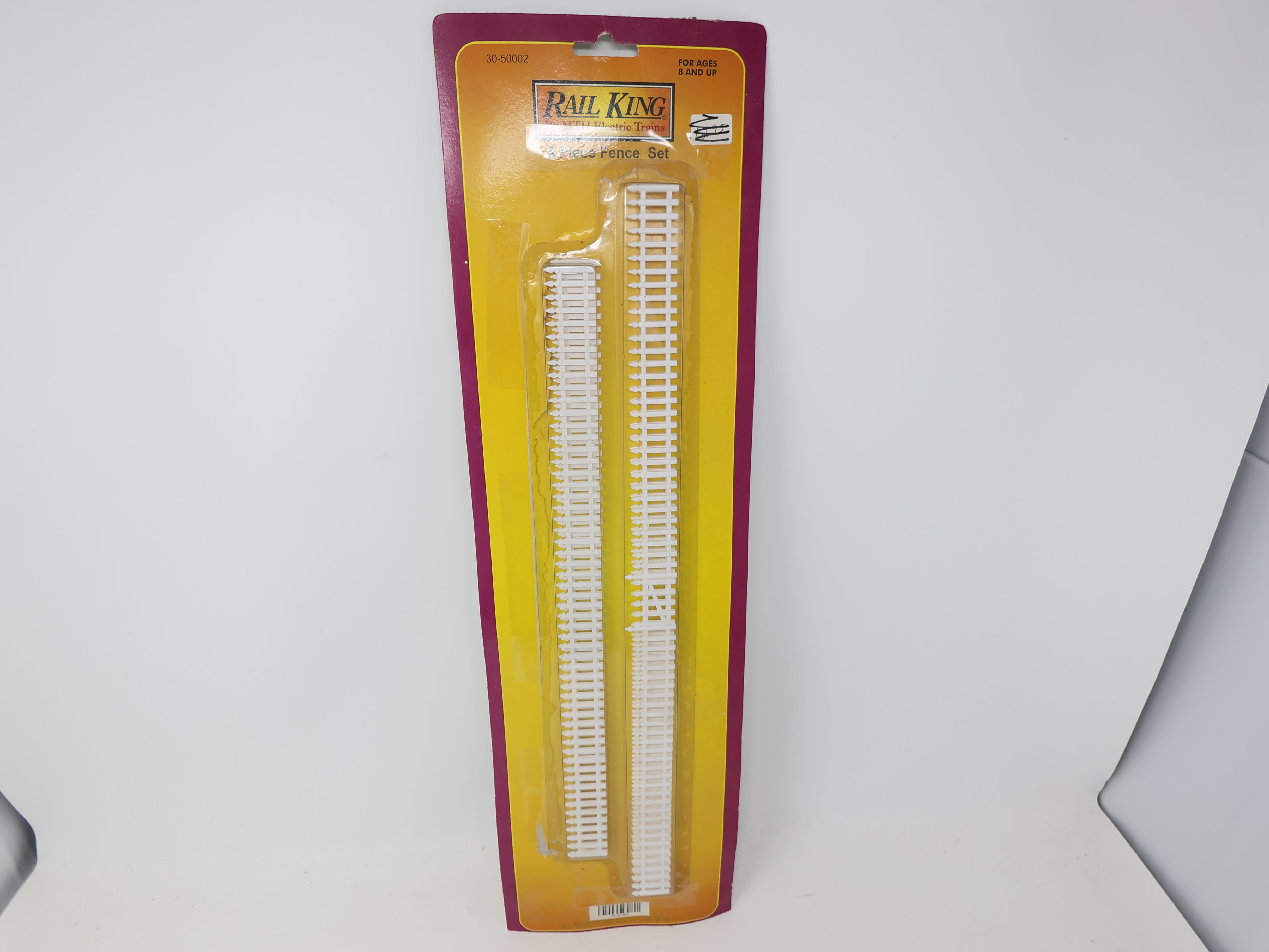USED MTH Rail King 30-50002 O, 4 Piece Fence Set (Open Pack)