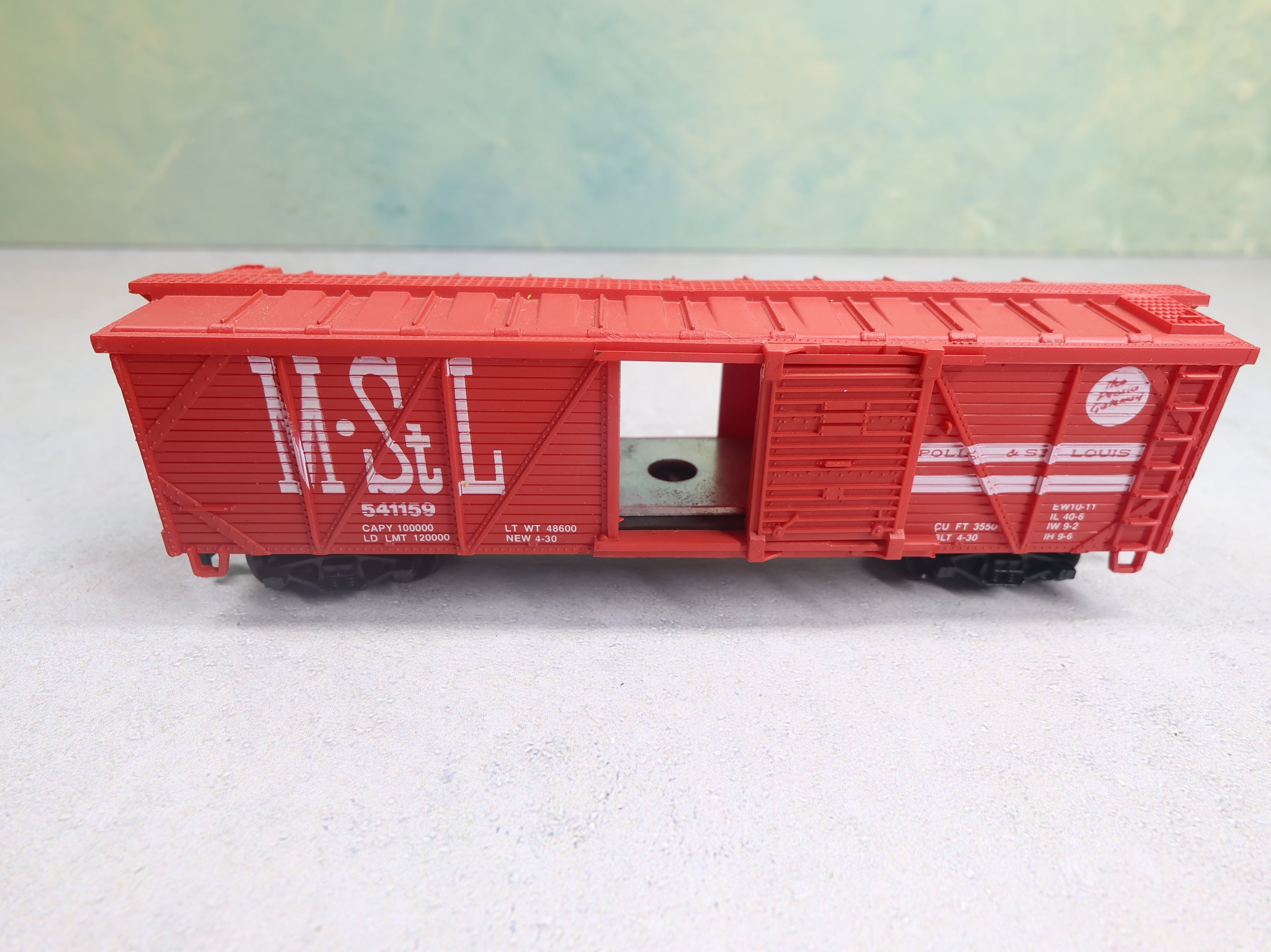 USED Life-Like HO Scale 42' Wooden Box Car Minneapolis & St Louis M&StL #541159