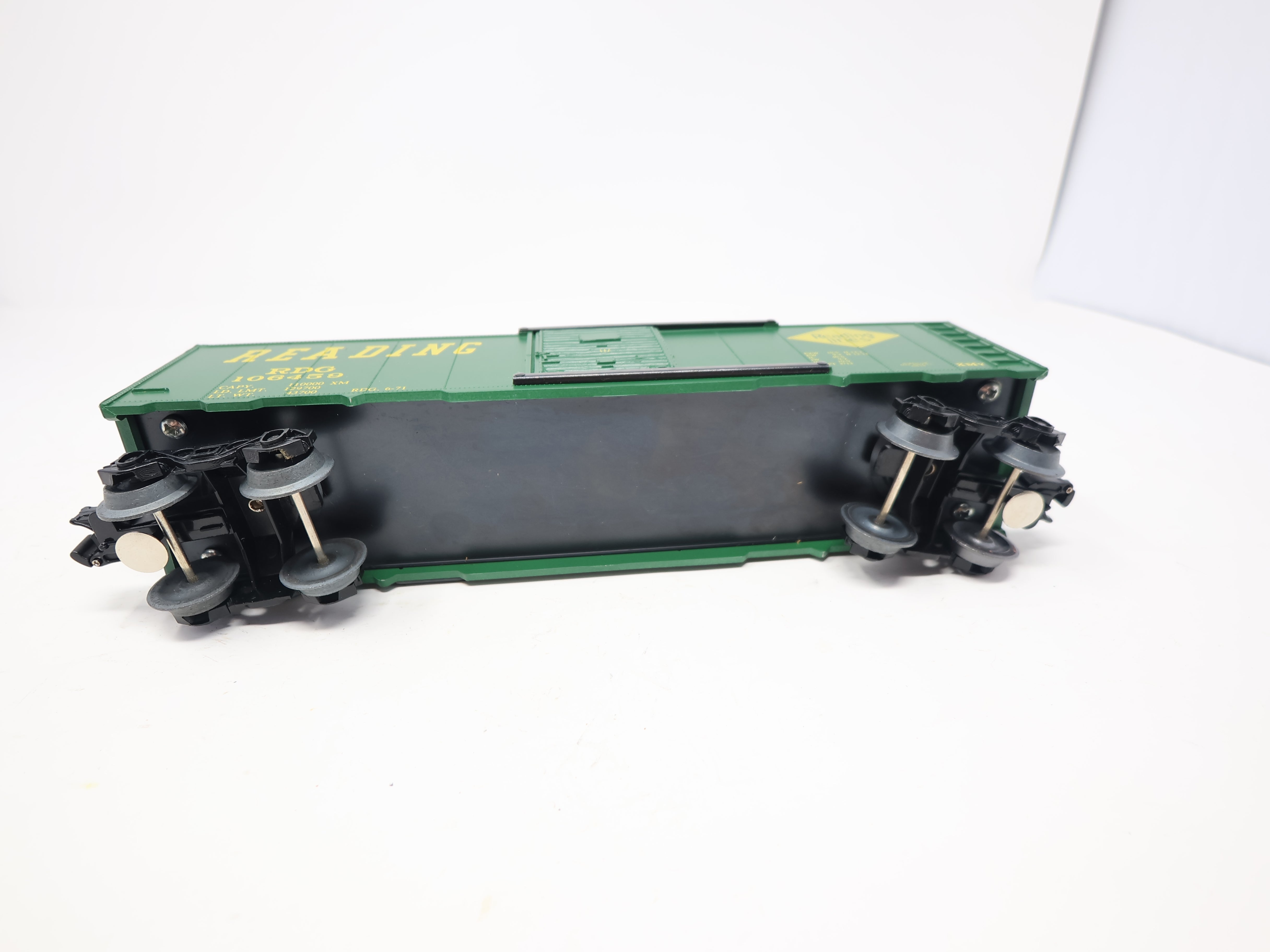 USED O, Box Car Green, Reading RDG #106459, Franks Roundhouse Custom Painted Car