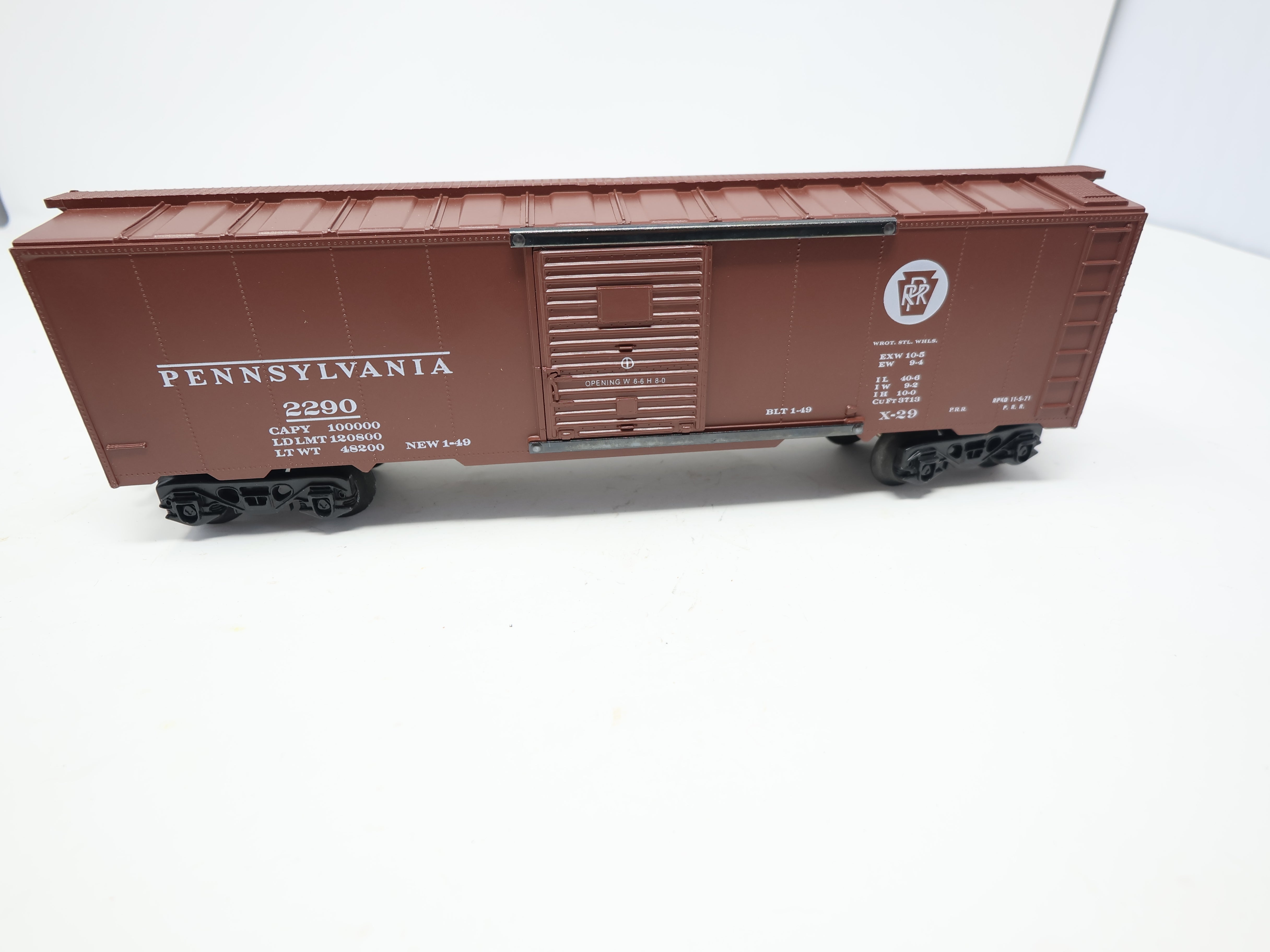 USED O, Box Car, Pennsylvania PRR #2290, Franks Roundhouse Custom Painted Car