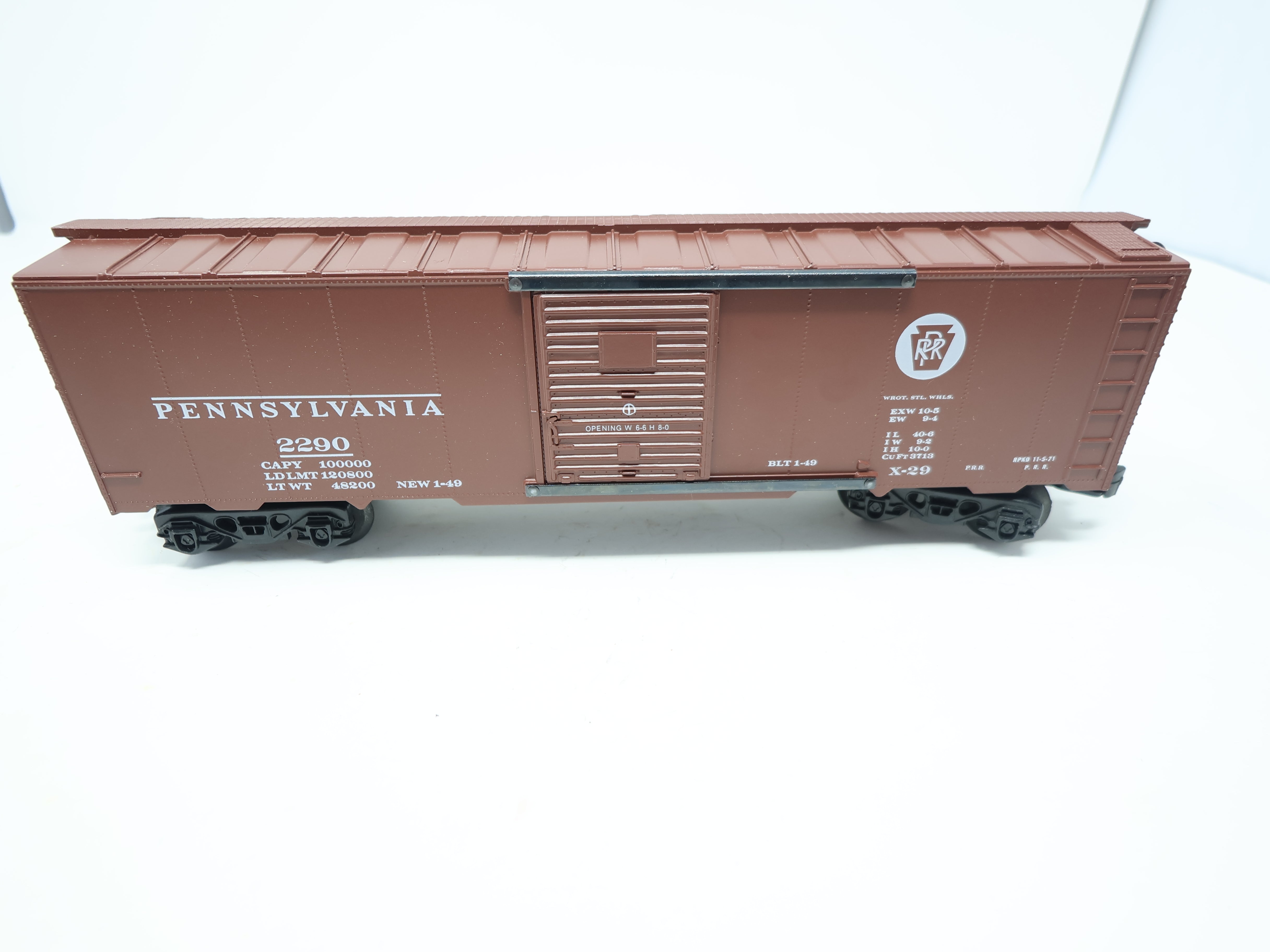 USED O, Box Car, Pennsylvania PRR #2290, Franks Roundhouse Custom Painted Car