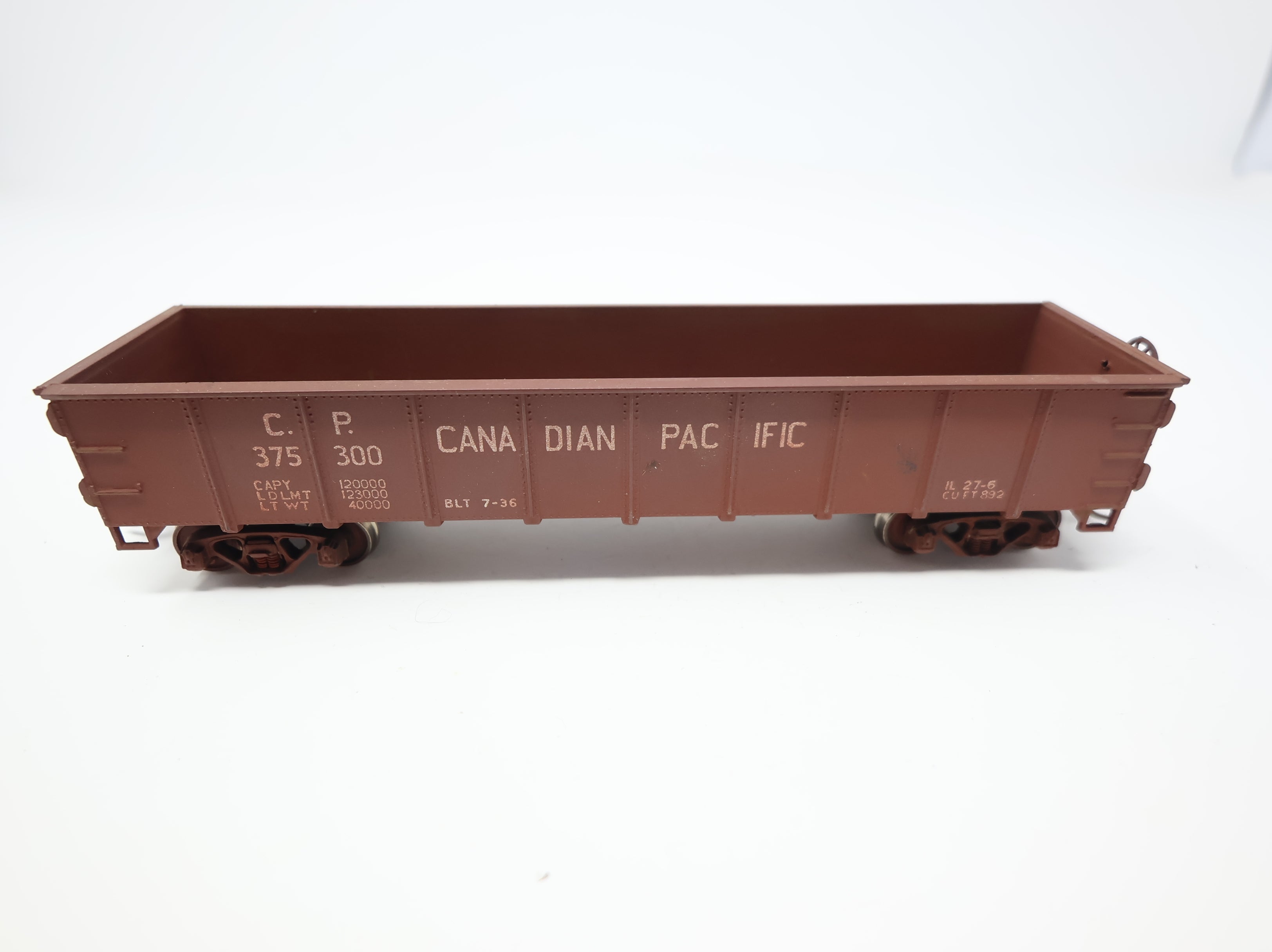 USED Roundhouse HO Scale Gondola Canadian National CN #375300 Weathered