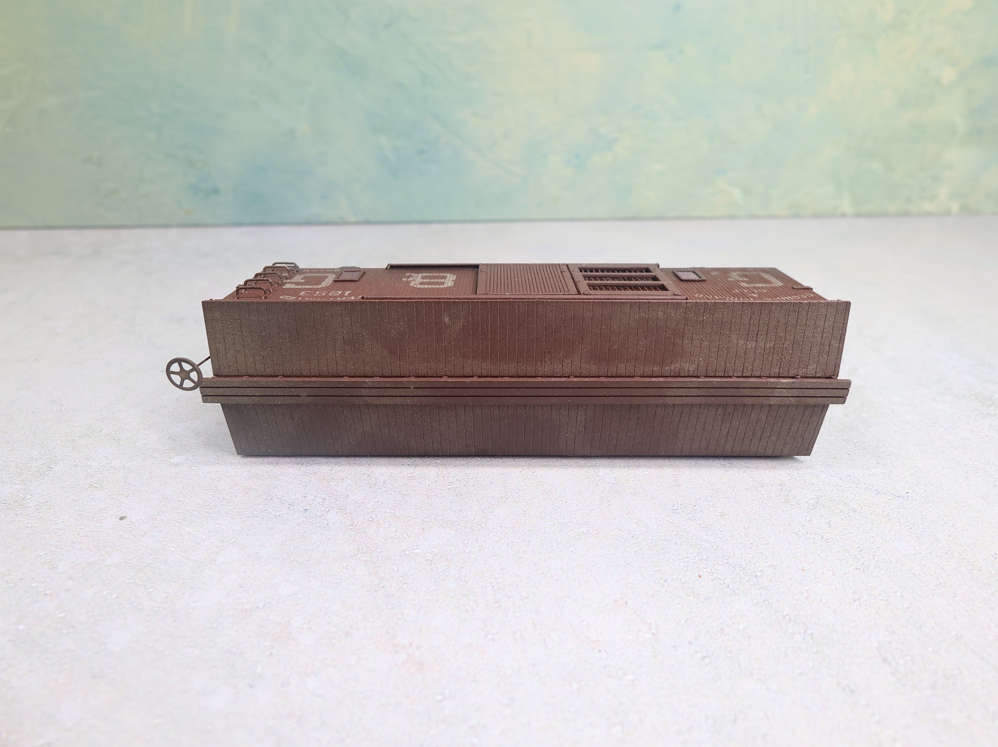 USED HO Scale Old Time Box Car GM&O #1253 Wood Built Kit Weathered