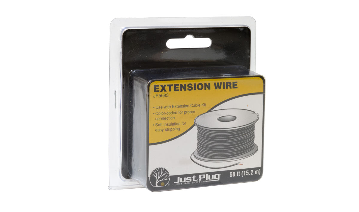 Woodland Scenics 5683 Multi Scale Extension Wire (50') Just Plug