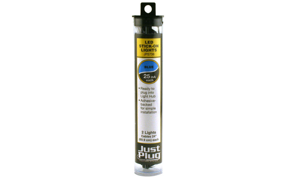 Woodland Scenics 5738 Multi Scale Blue Stick-On Lights Just Plug (2 pcs)