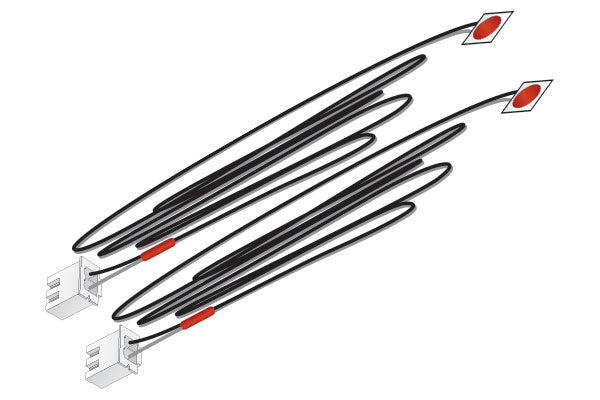 Woodland Scenics 5739 Multi Scale Red LED Stick-On Lights Just Plug (2 pcs)