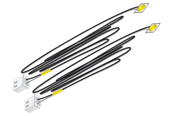 Woodland Scenics 5742 Multi Scale Yellow LED Stick-On Lights Just Plug (2 pcs)