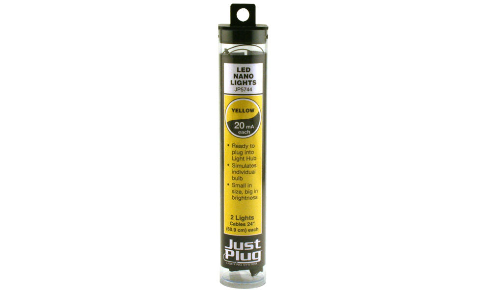 Woodland Scenics 5744 Multi Scale Yellow LED Nano Lights Just Plug (2 pcs)