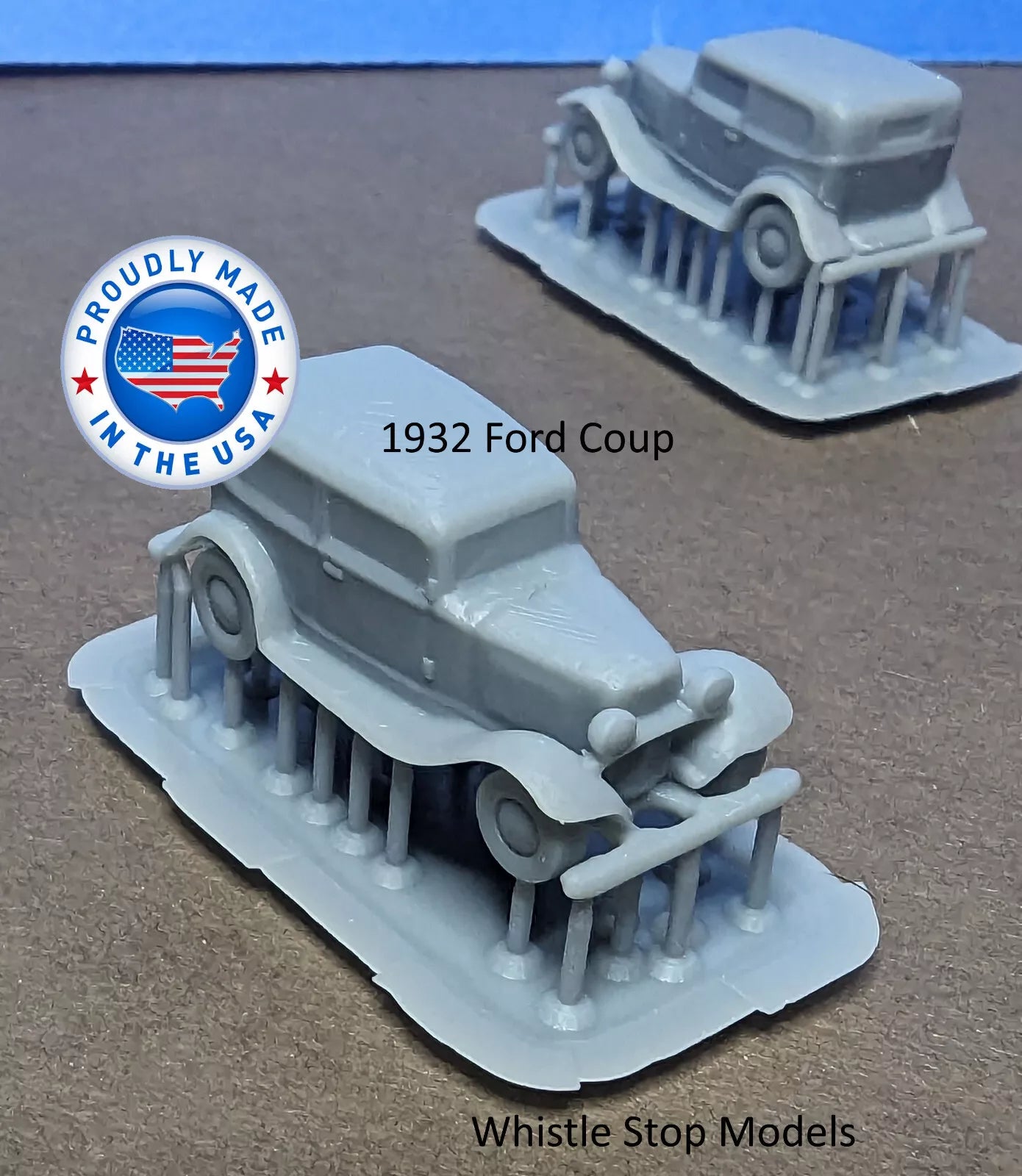 Whistle Stop Models HO3011 HO Scale Set of 1932 Ford Coupe, Resin 3D Printed, Highly Detailed