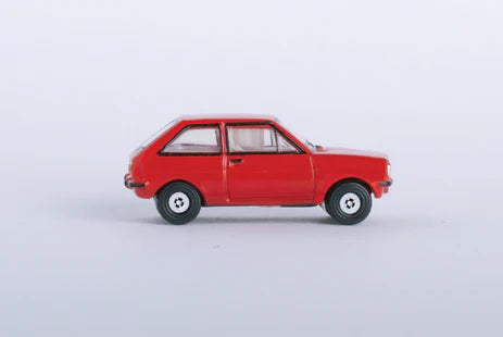 Oxford Diecast NFF001 N Scale Ford Fiesta Mk1 Venetian Red Model Car