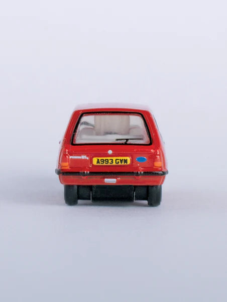 Oxford Diecast NFF001 N Scale Ford Fiesta Mk1 Venetian Red Model Car