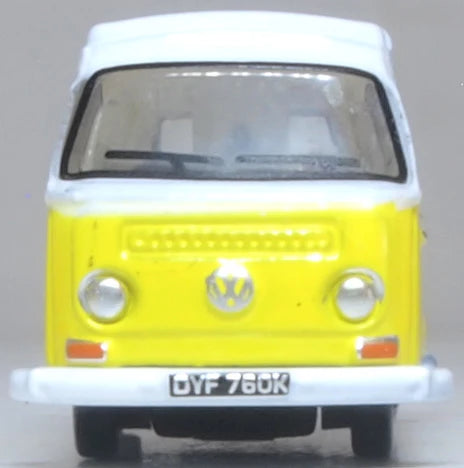 Oxford Diecast NVW016 N Scale Volkswagen T2 Bay Window Camper - Assembled Yellow