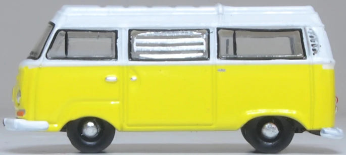 Oxford Diecast NVW016 N Scale Volkswagen T2 Bay Window Camper - Assembled Yellow